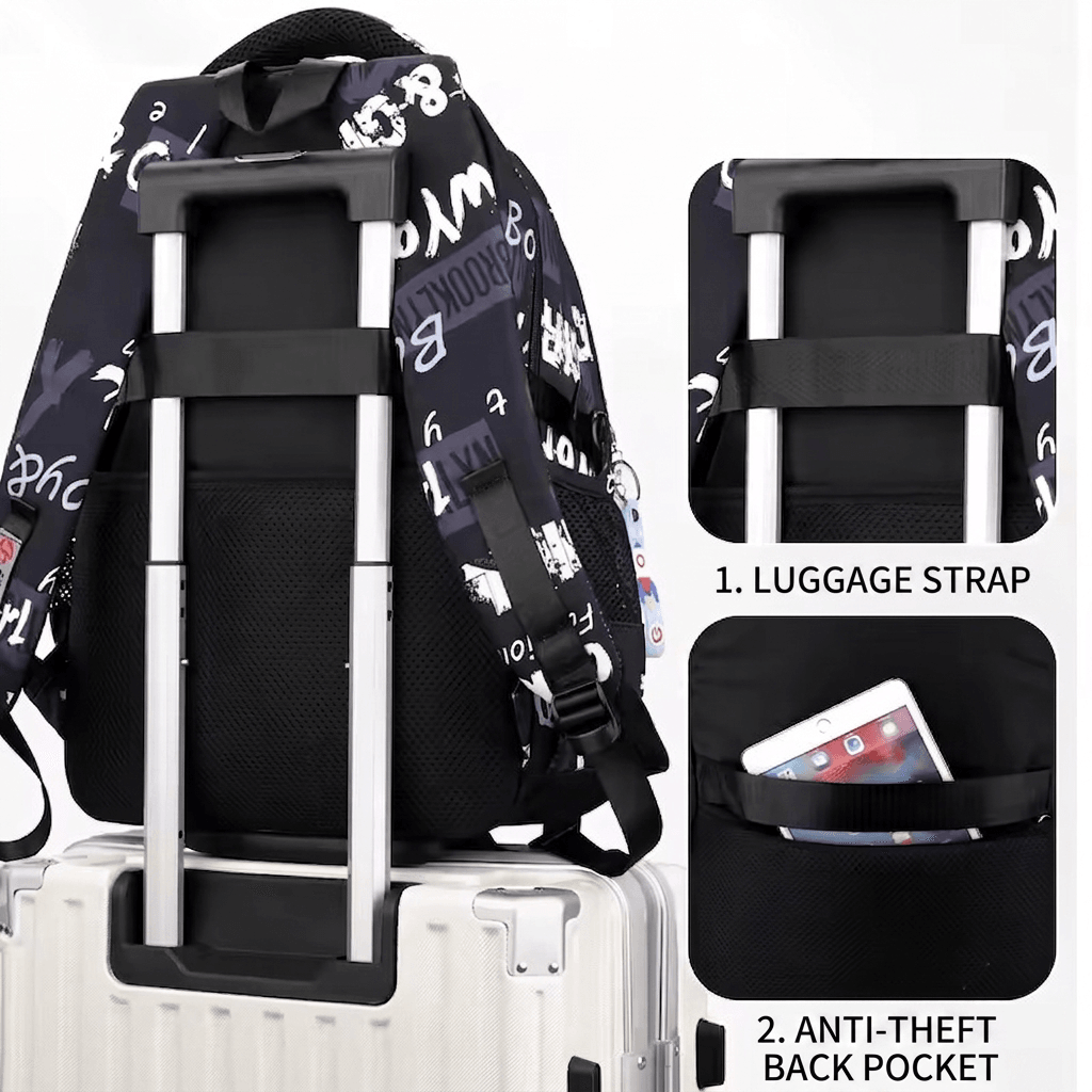 Boys School Backpack For Boys Large Student Laptop Backpack For School Travel 1