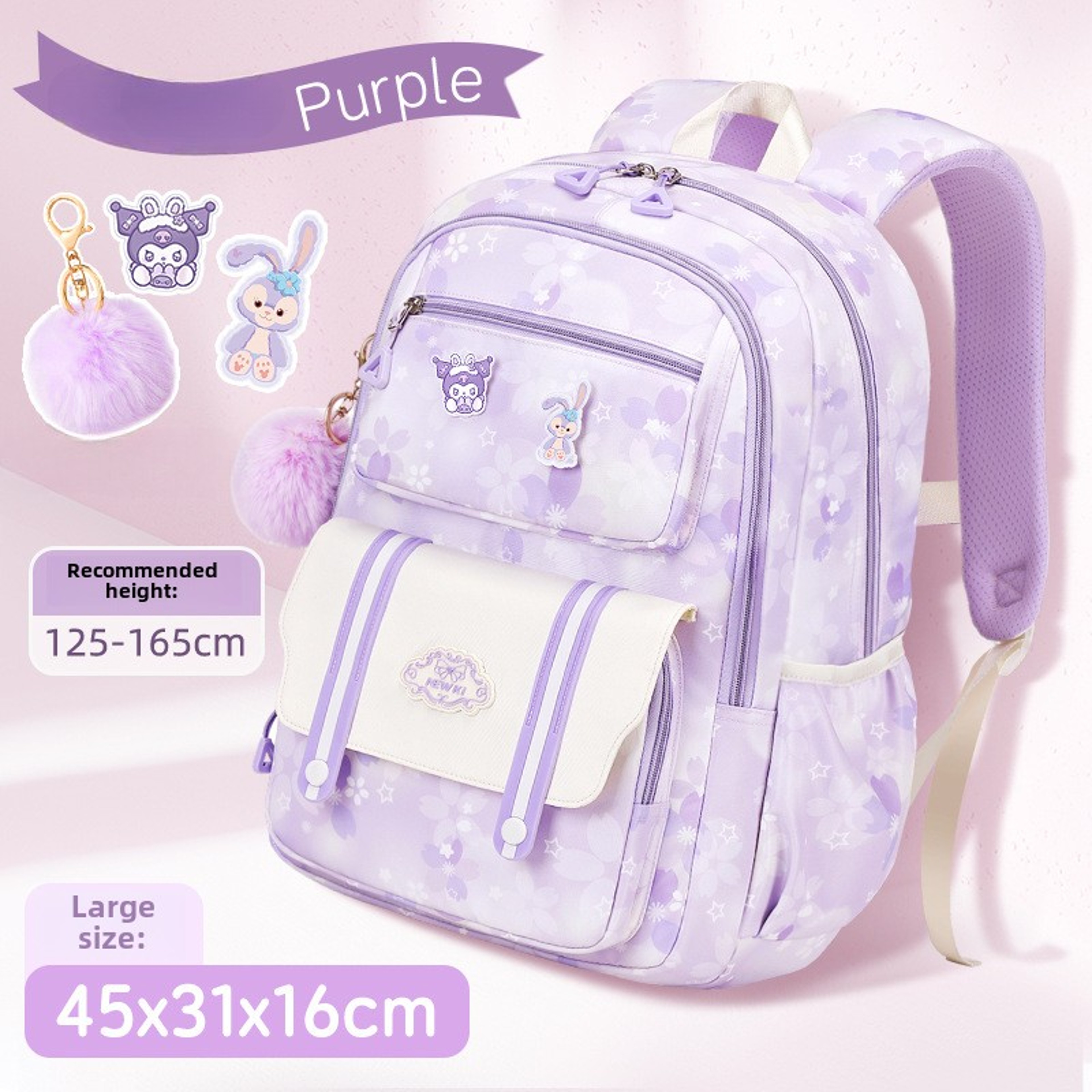 Princess Girls School Backpack Waterproof Primary School Bag For Kids 6