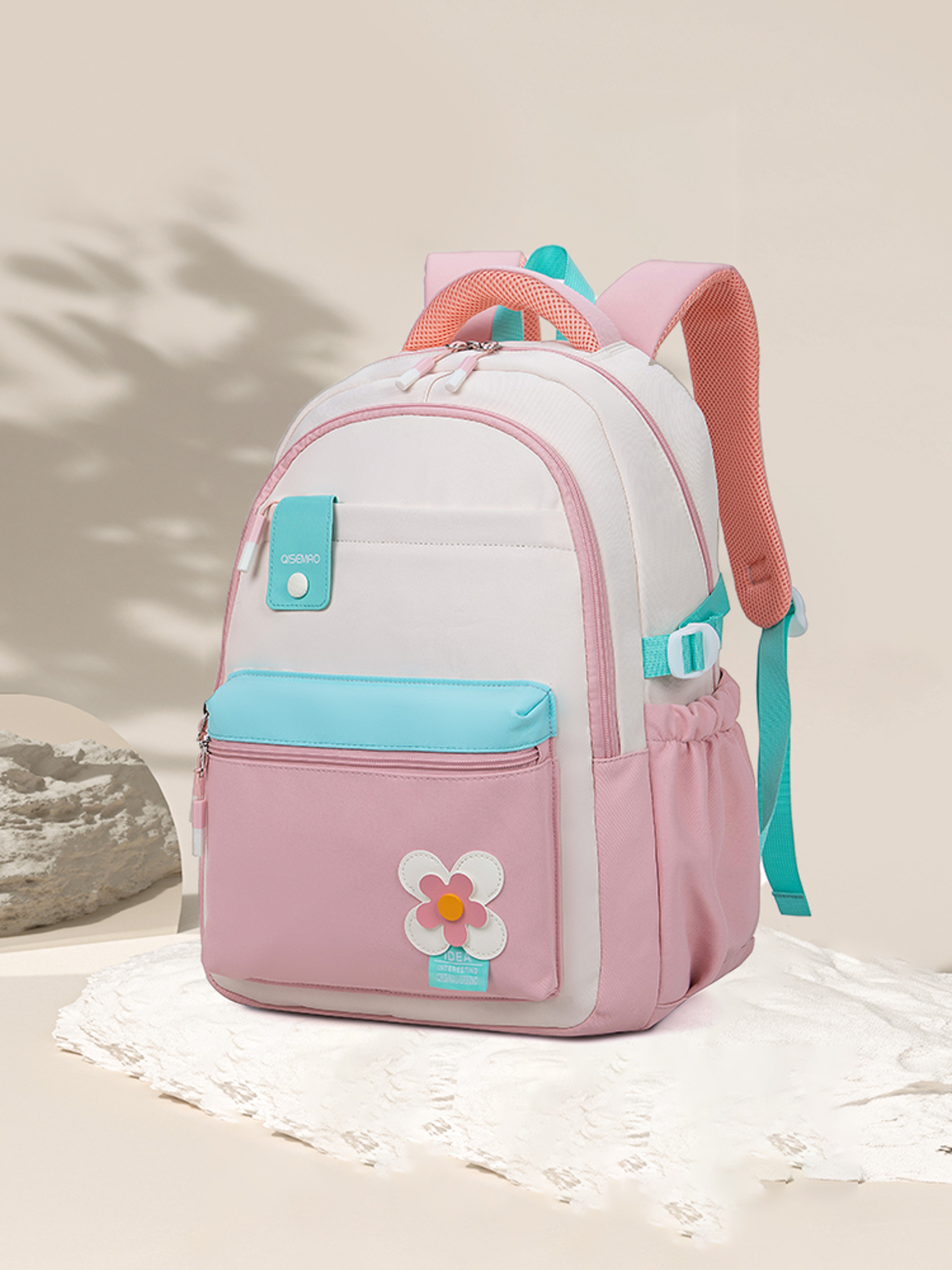 Lightweight School Backpack For Girls Junior High Students Cute Student Bag 7