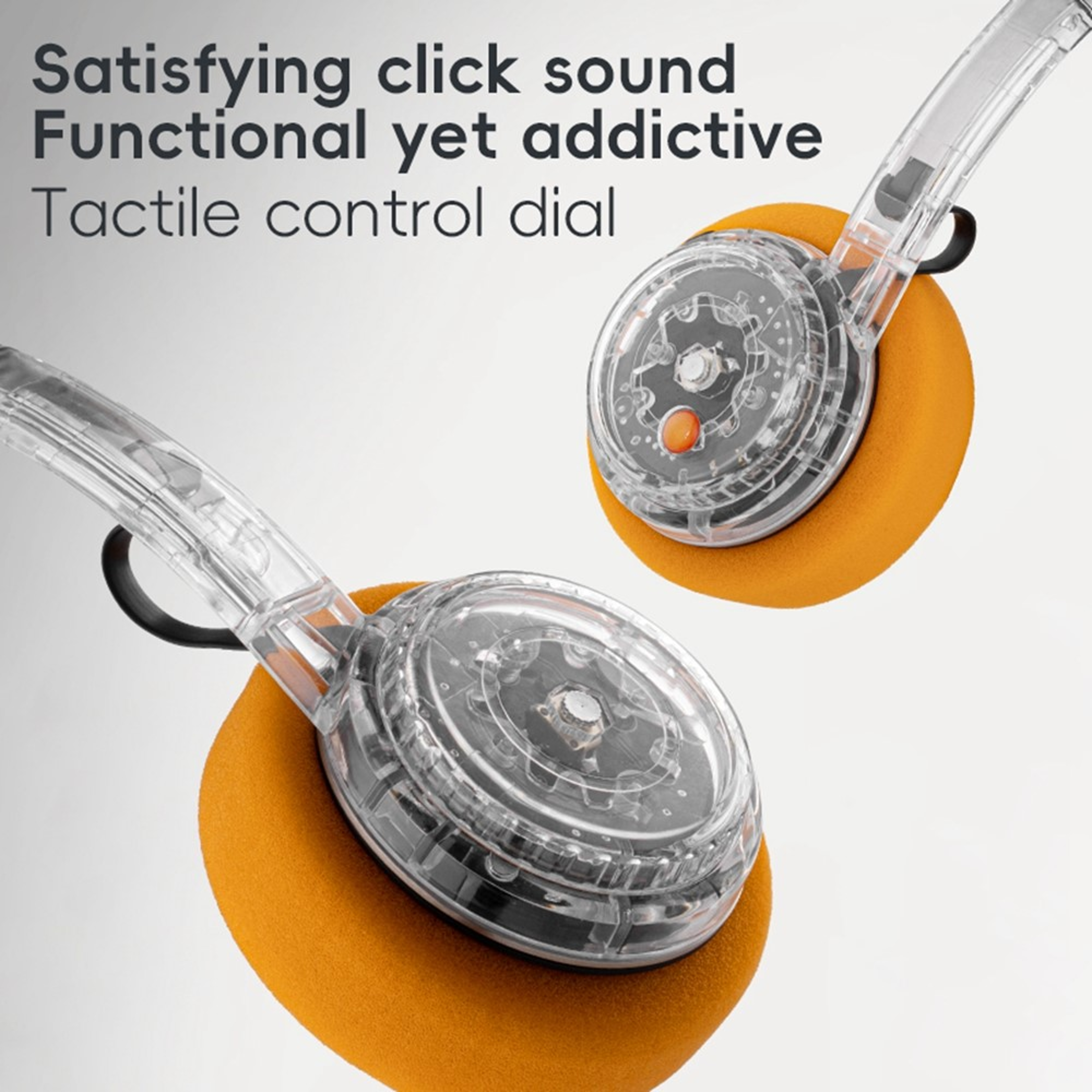 Transparent Wireless Earbuds Bluetooth Headphones With Fidget Button And Mic 4