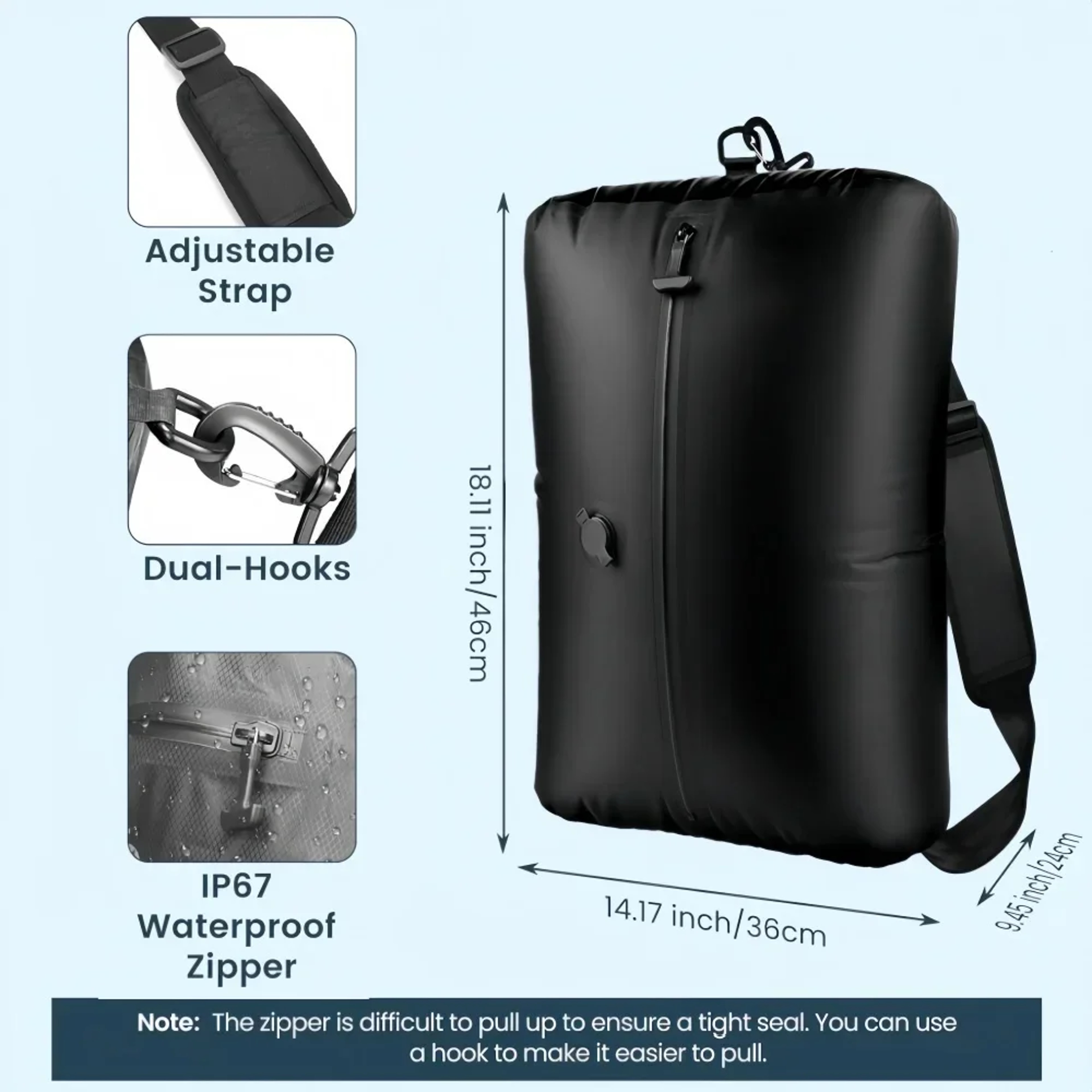 Vacuum Compression Backpack With Air Pump For Travel And Storage 6