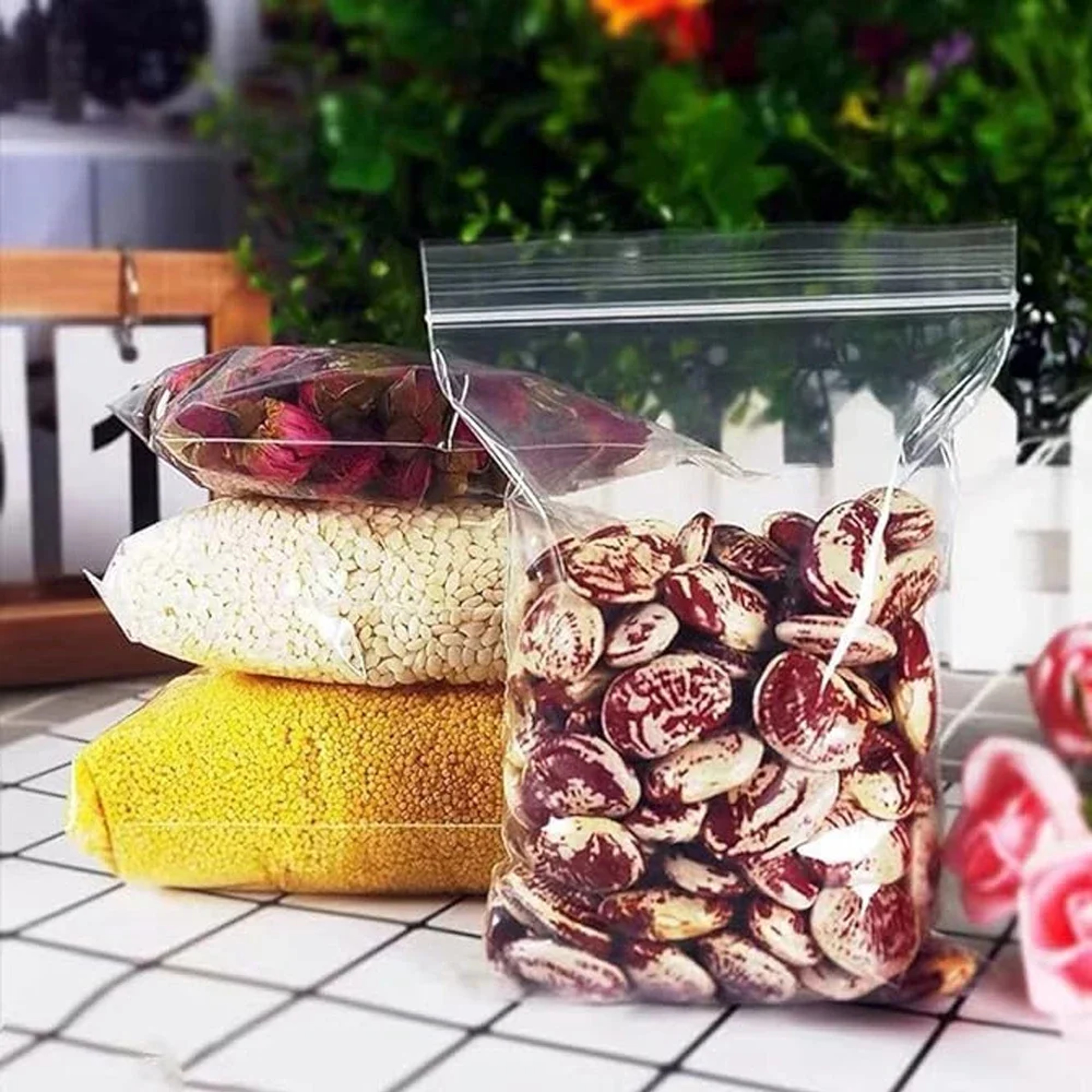 Reusable Clear Zip Lock Bags Small Storage Bags For Food Jewelry And Accessories 0