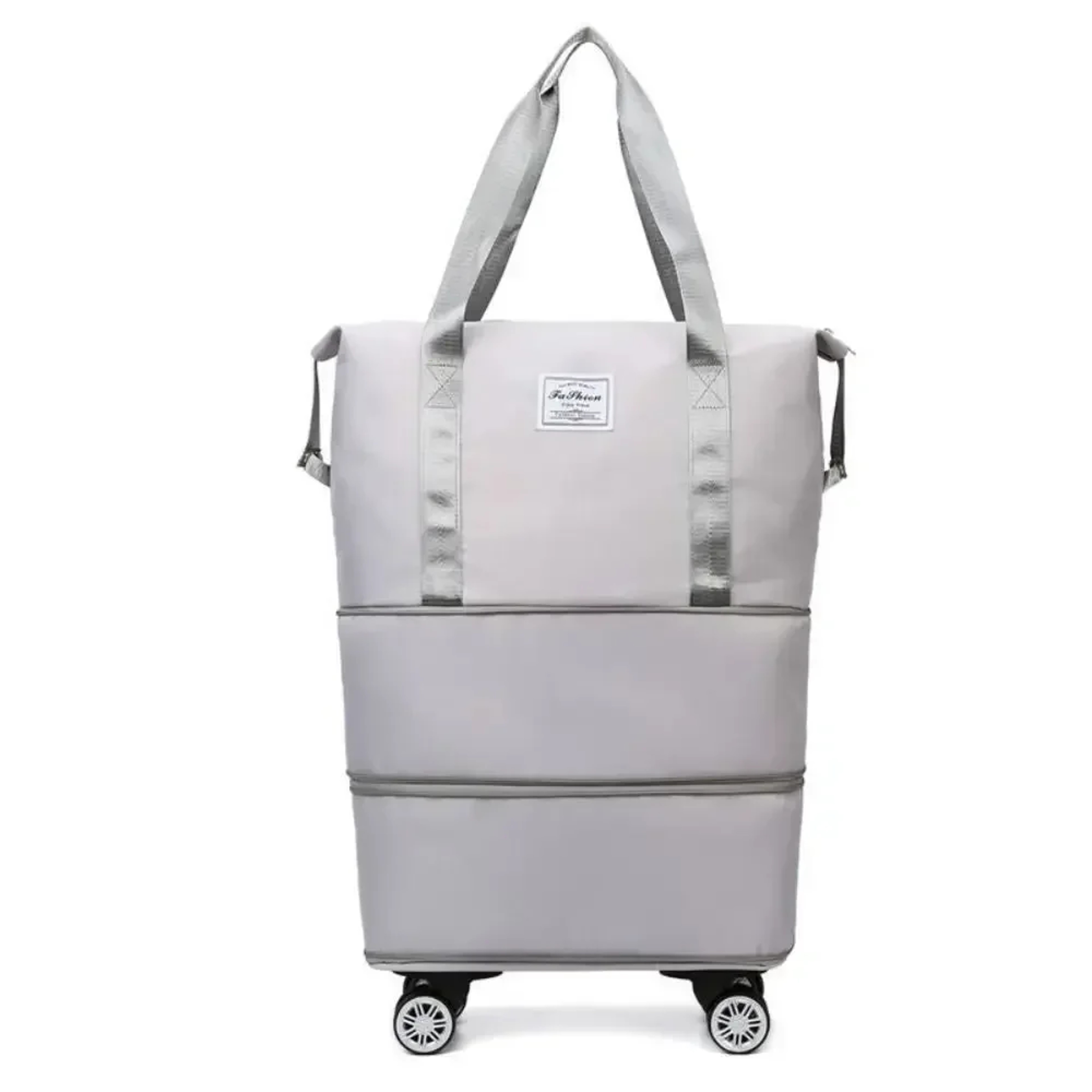 Large Capacity Travel Bag with Wheels Double Layer Foldable Carry On Luggage – view 7
