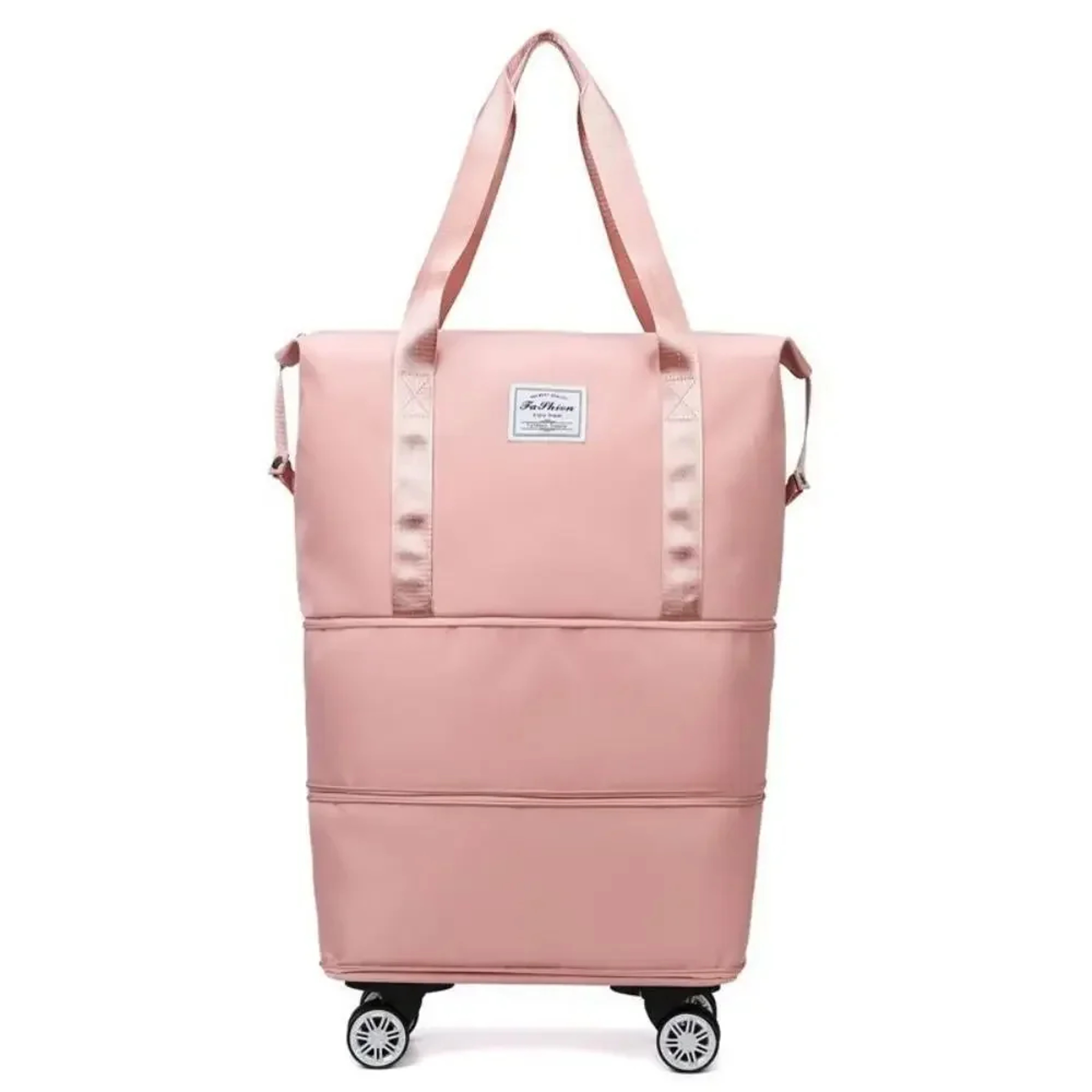 Large Capacity Travel Bag with Wheels Double Layer Foldable Carry On Luggage – view 12