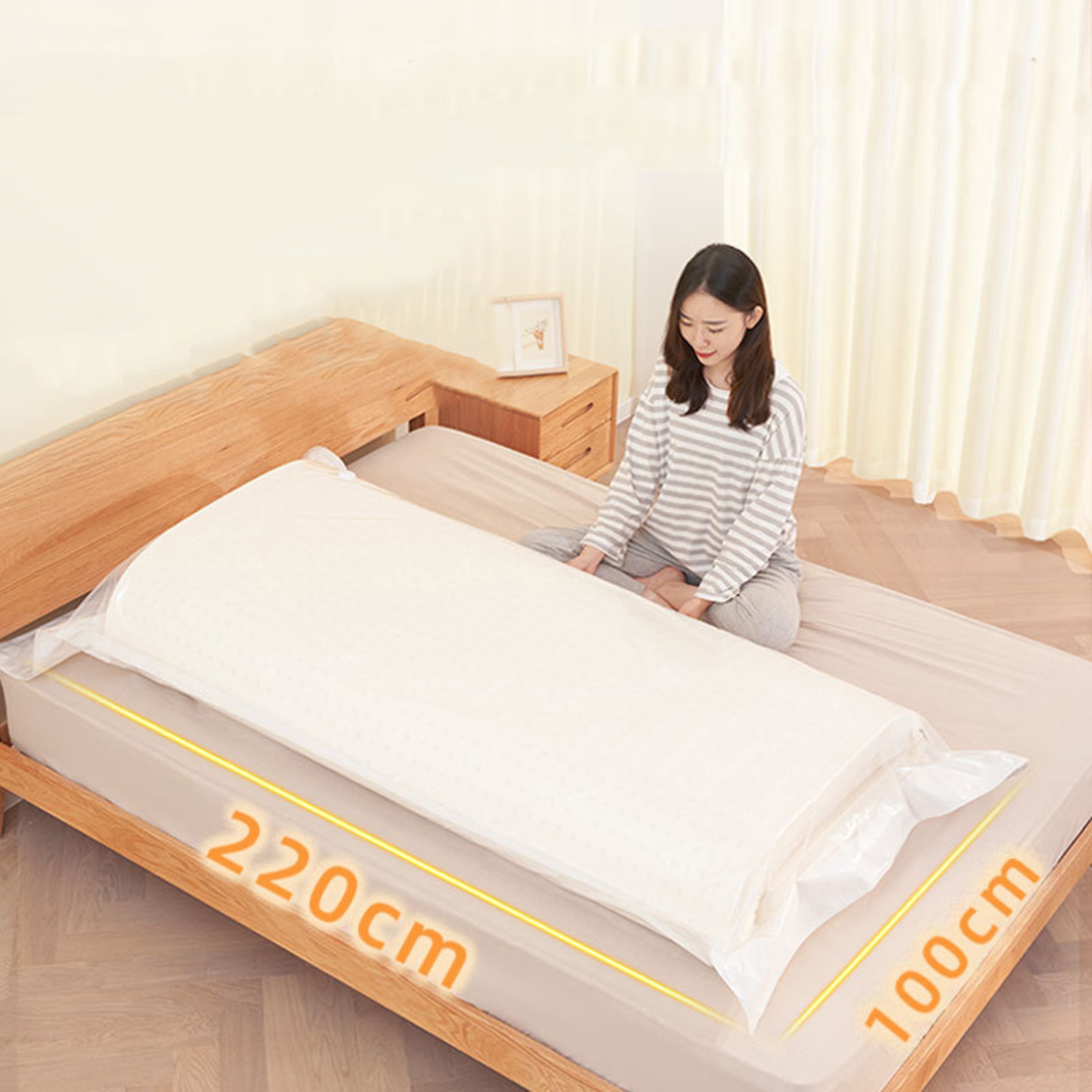 Latex Mattress Vacuum Storage Bag Space Saving Compression Bag For Bedding Clothes 2