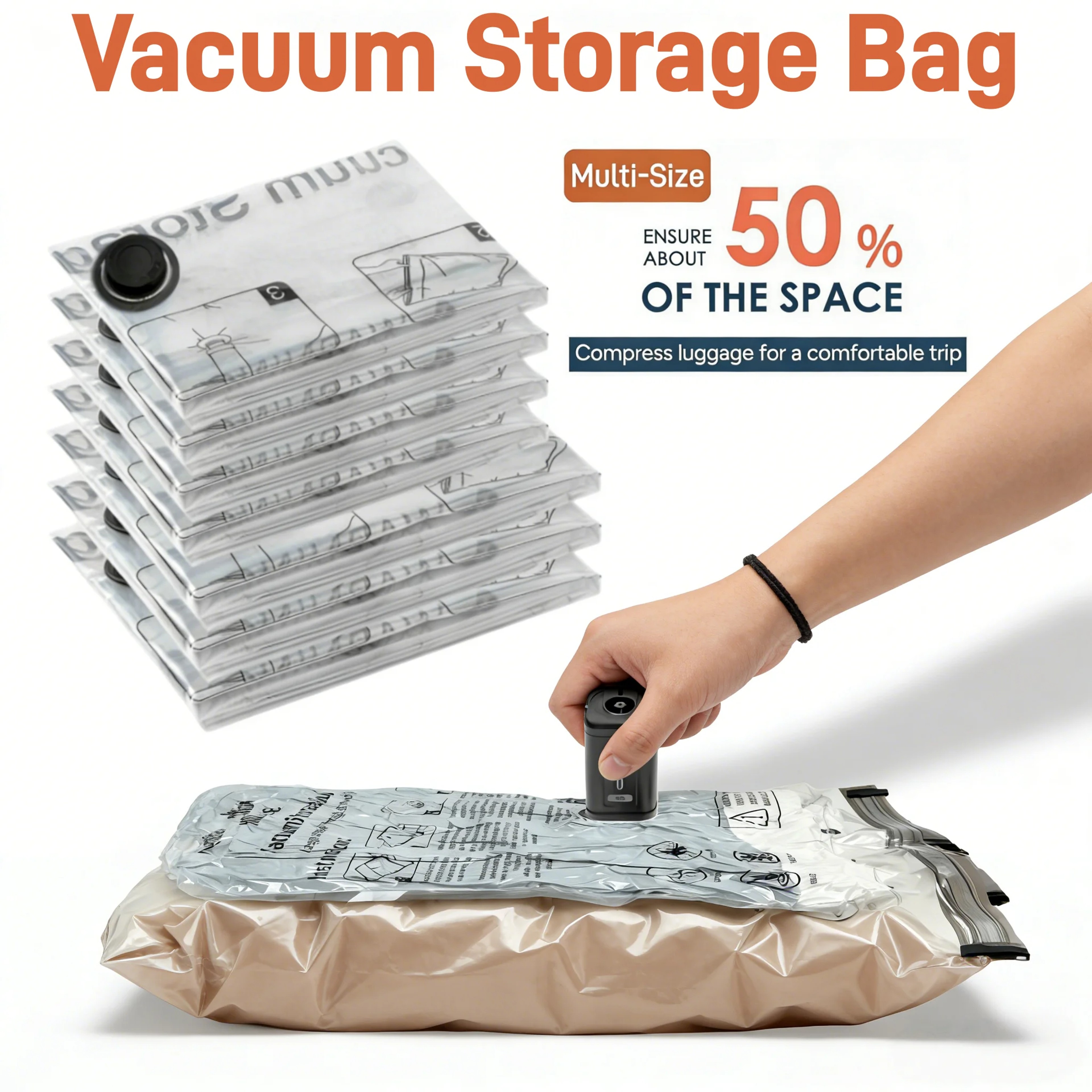 Space Saving Vacuum Storage Bags For Clothes Bedding And Travel 3