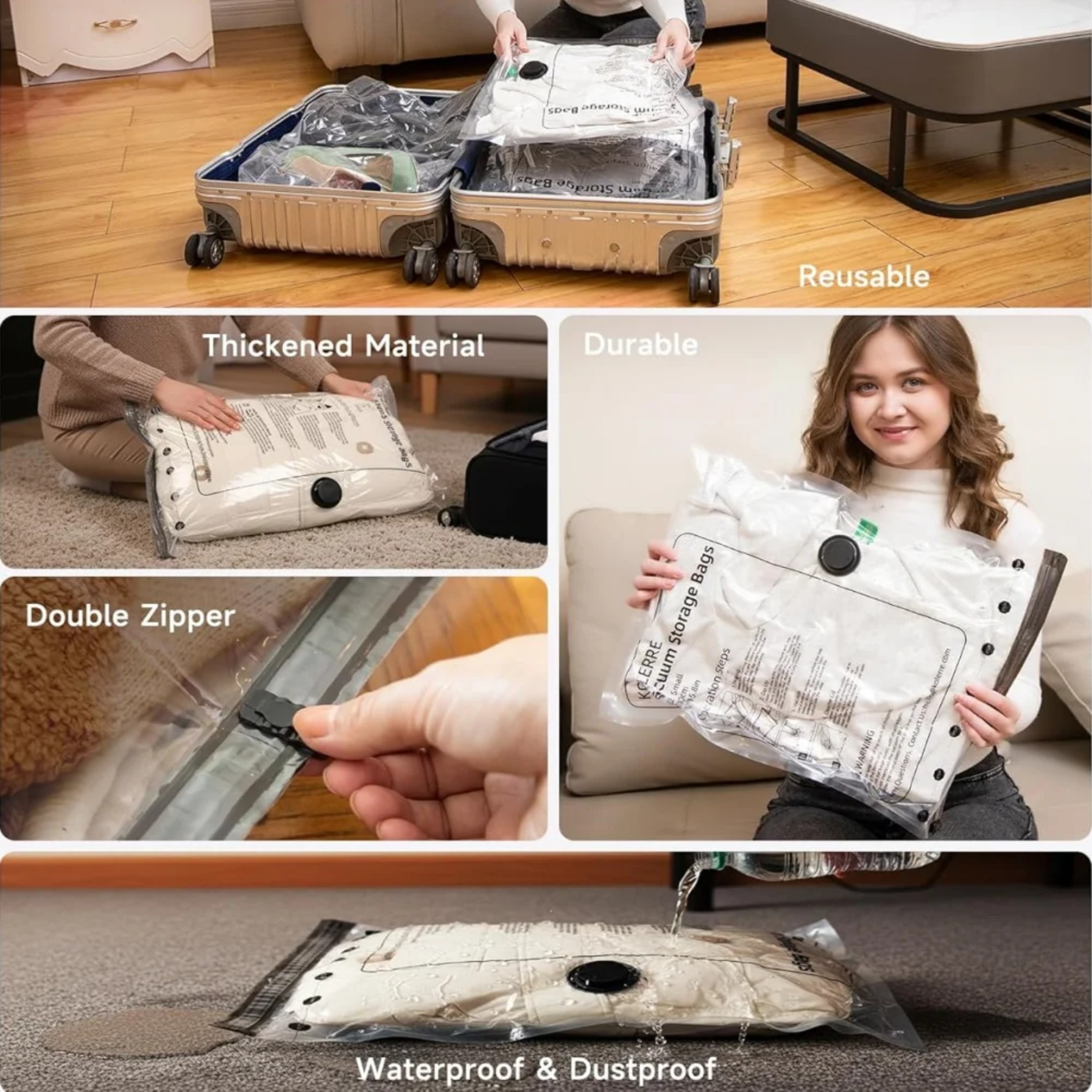 Space Saving Vacuum Storage Bags For Clothes Bedding And Travel 2