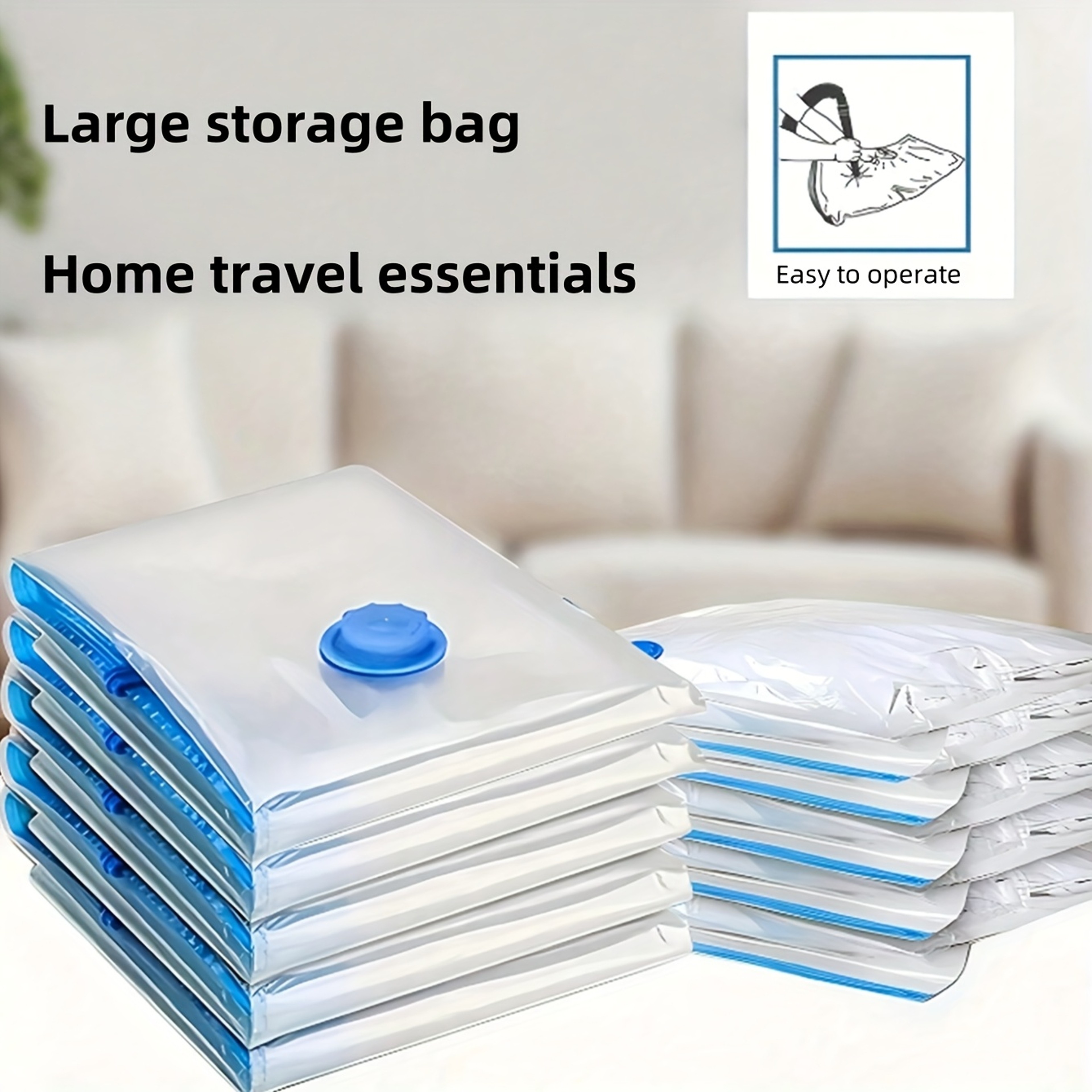 Heavy Duty Vacuum Storage Bags For Clothes Blankets And Space Saving Organization 4
