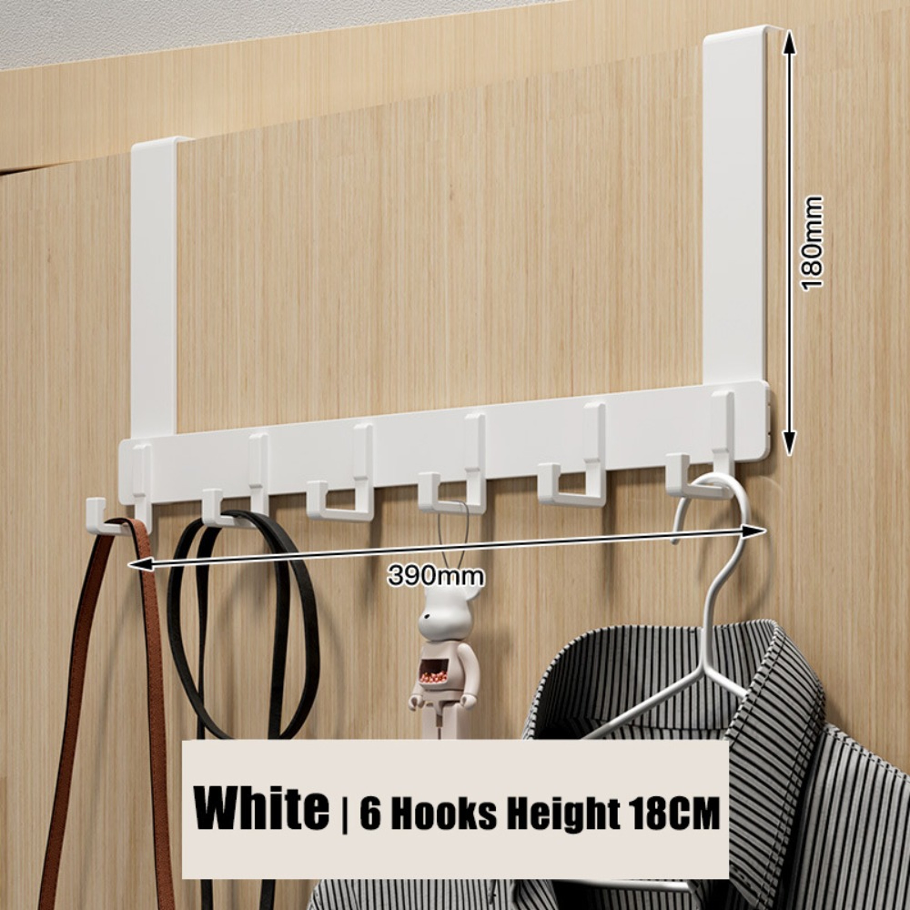 Over The Door Organizer Bathroom Rack With Towel Hanger And Door Hooks 5