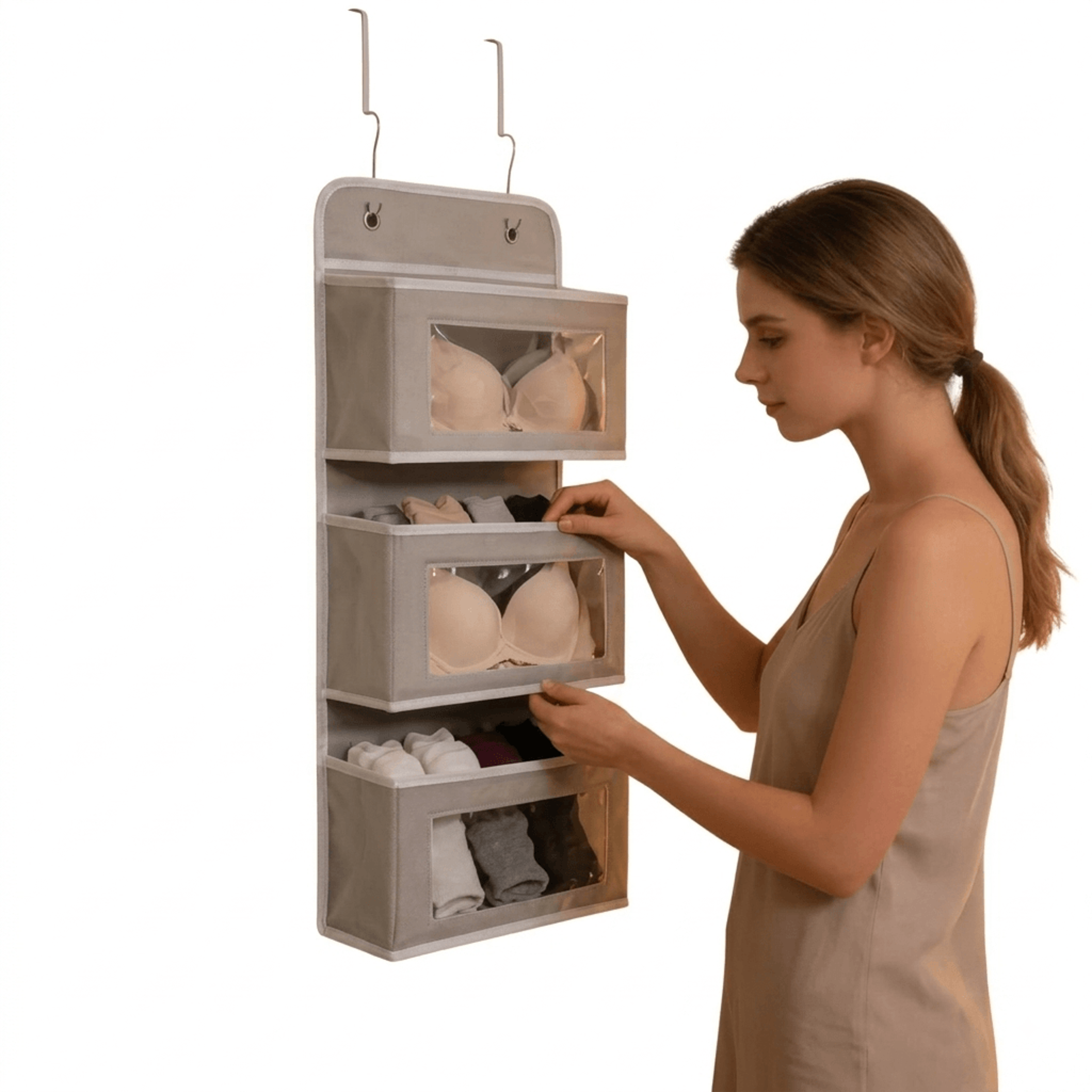 Over Door Organizer Hanging Storage Bag For Dorm Room Space Saving Essentials Holder 0