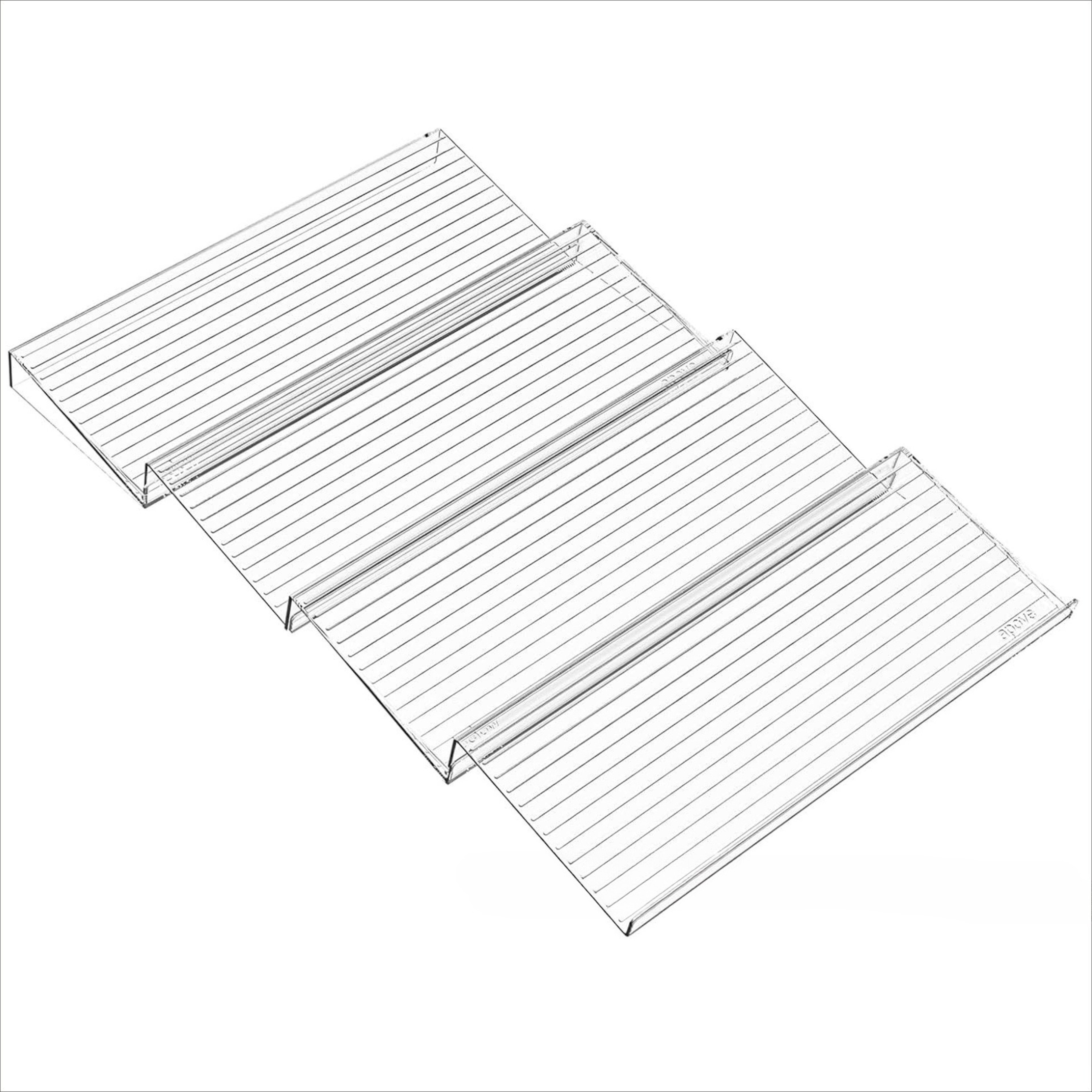 Adjustable Acrylic Spice Drawer Organizer Expandable Kitchen Cabinet Rack 2