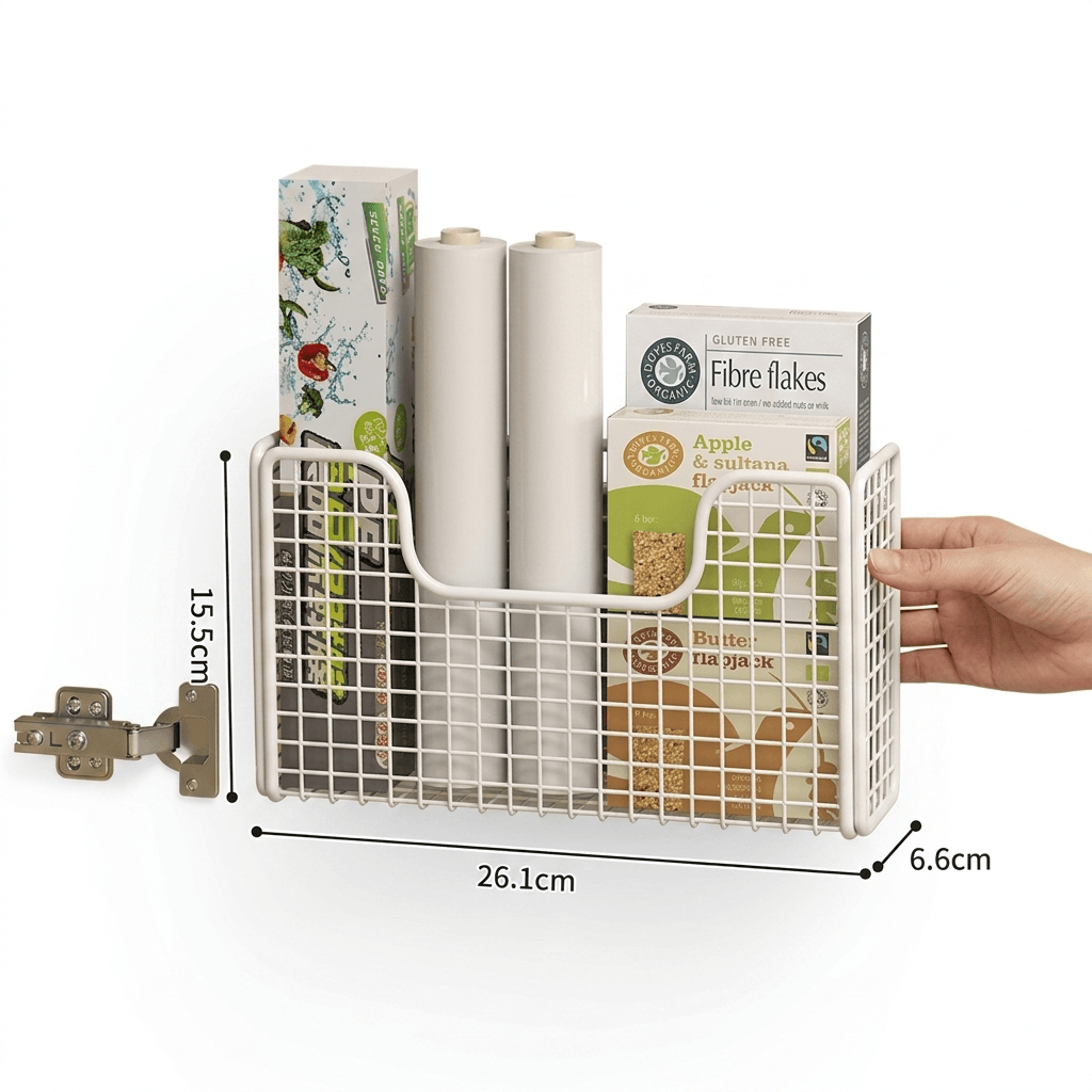 Cabinet Door Organizer Kitchen Storage Basket Space Saving Door Mounted Storage Bag 5