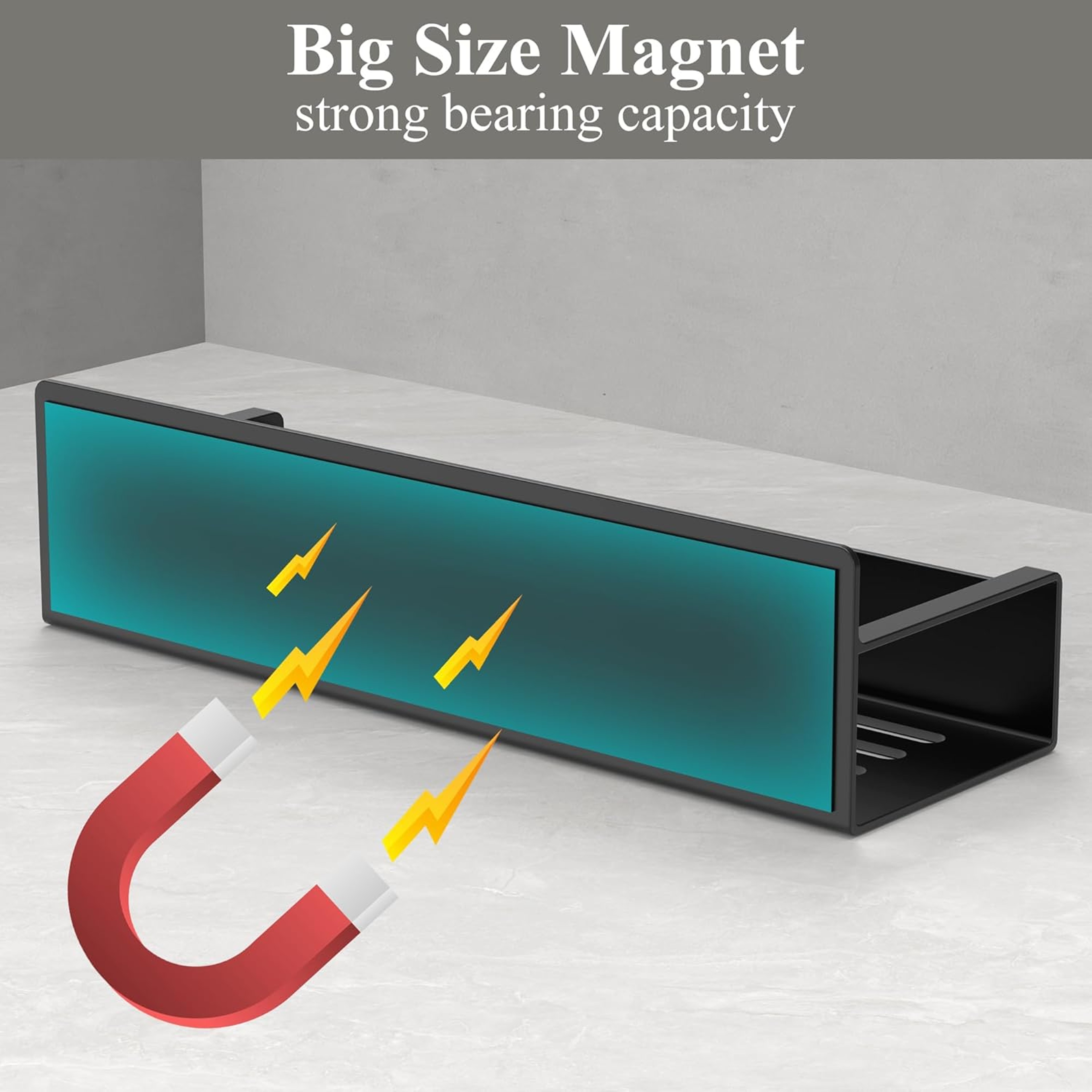 Magnetic Spice Rack Refrigerator Organizer Space Saving Kitchen Storage Shelf 6