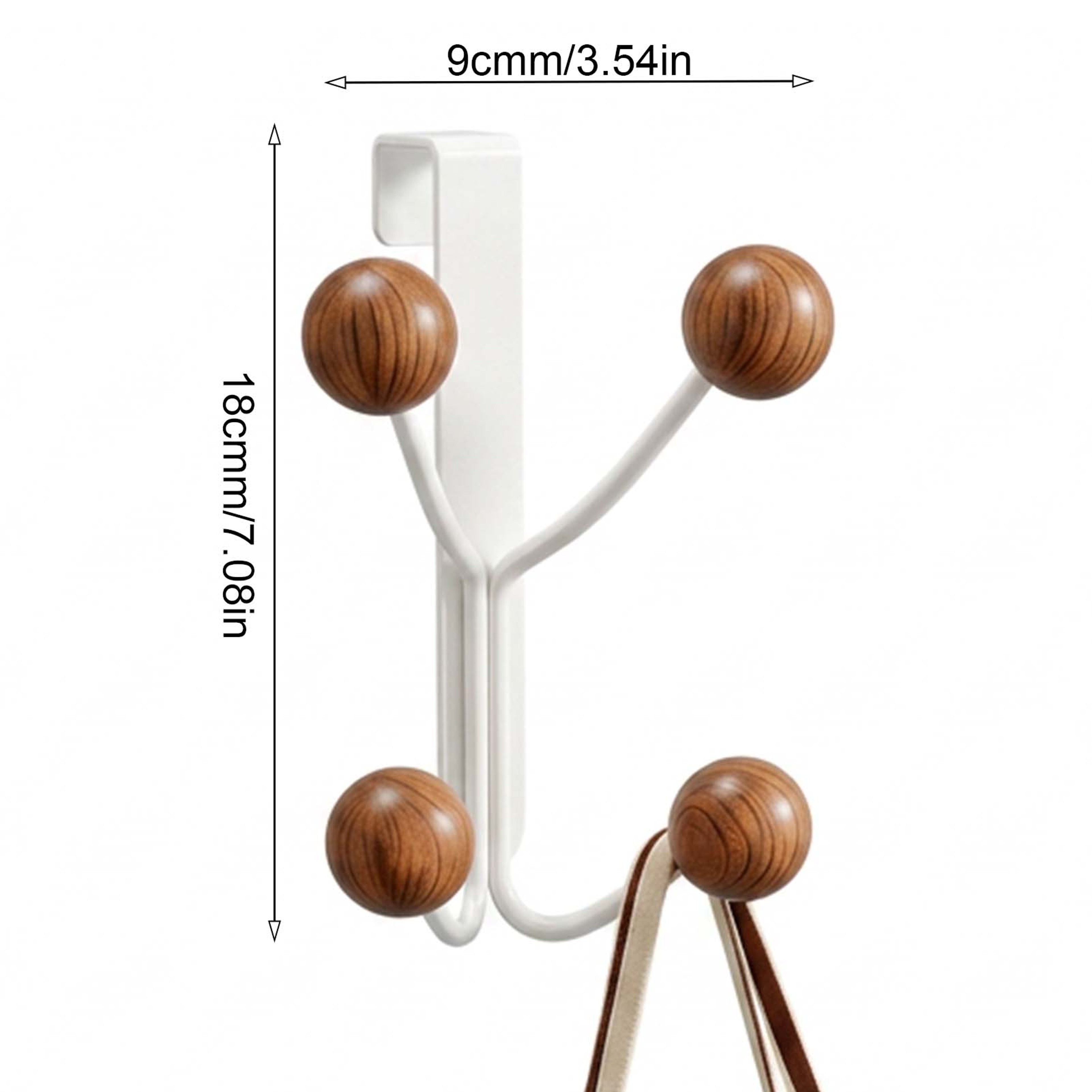 Sturdy Over The Door Hooks Metal And Wood Door Hanger Organizer For Coats Towels And Robes 5