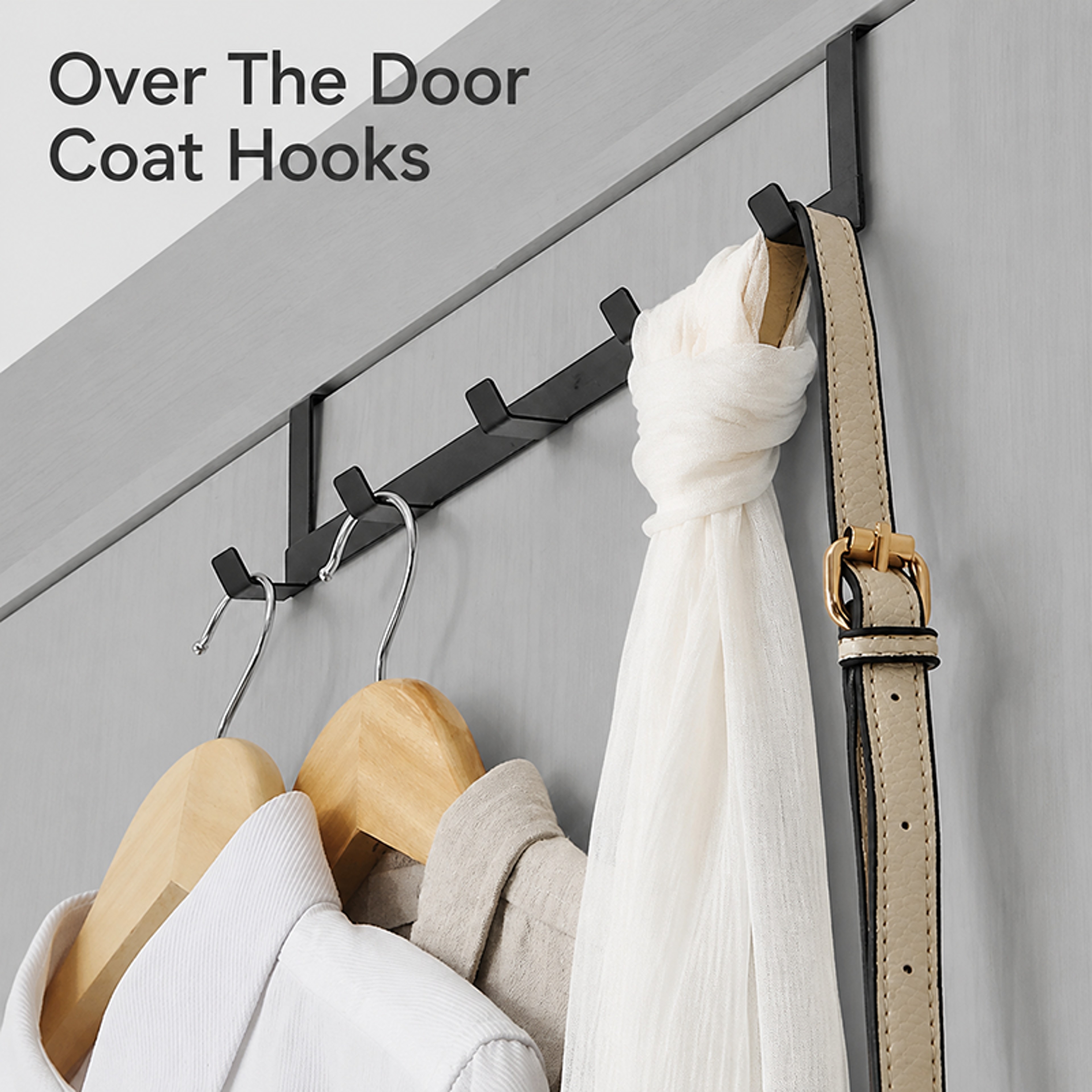 Hook Over The Door Hooks No Drill Space Saving Door Organizer 4