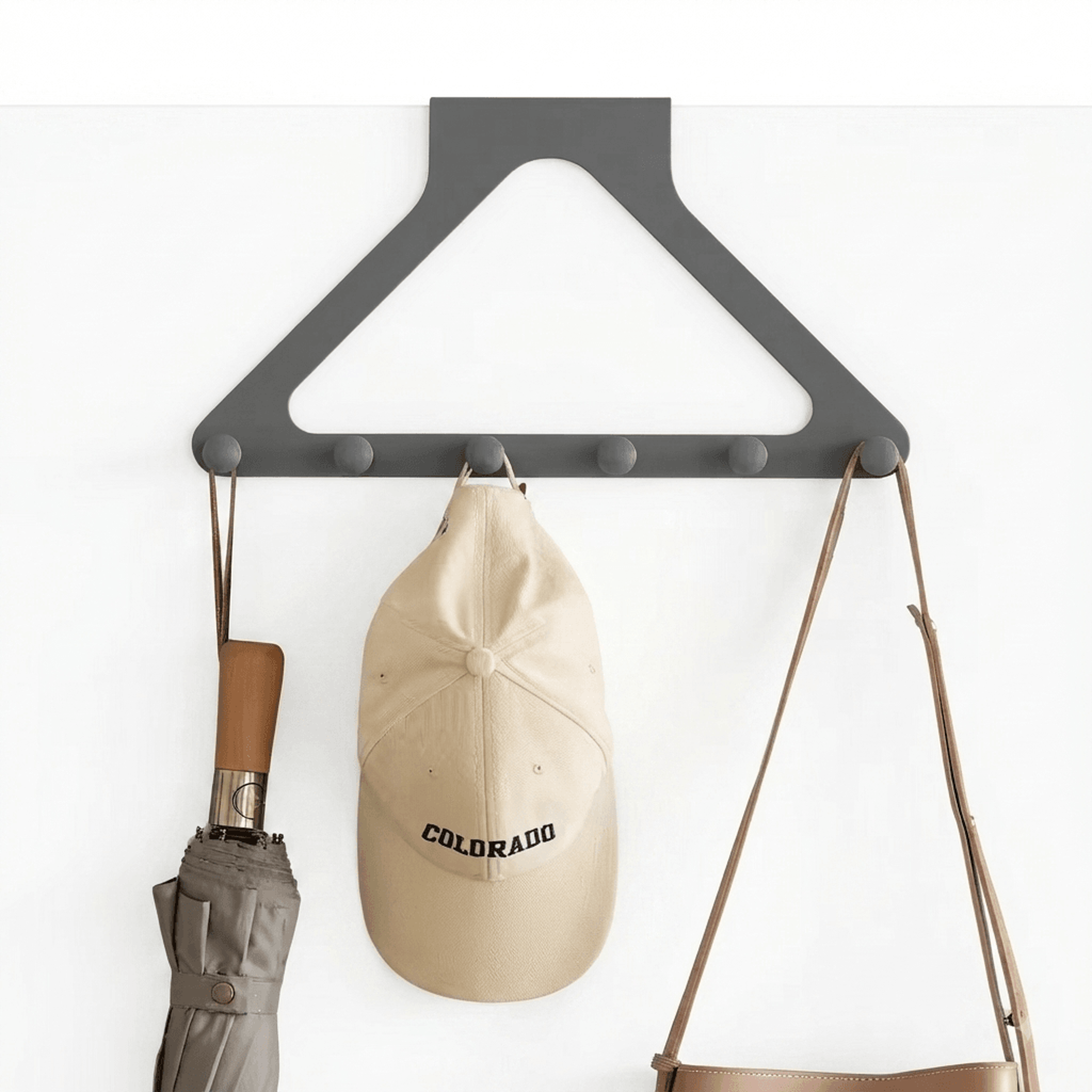 SpaceSaver Over The Door Hooks No Drill Coat And Bag Organizer 0