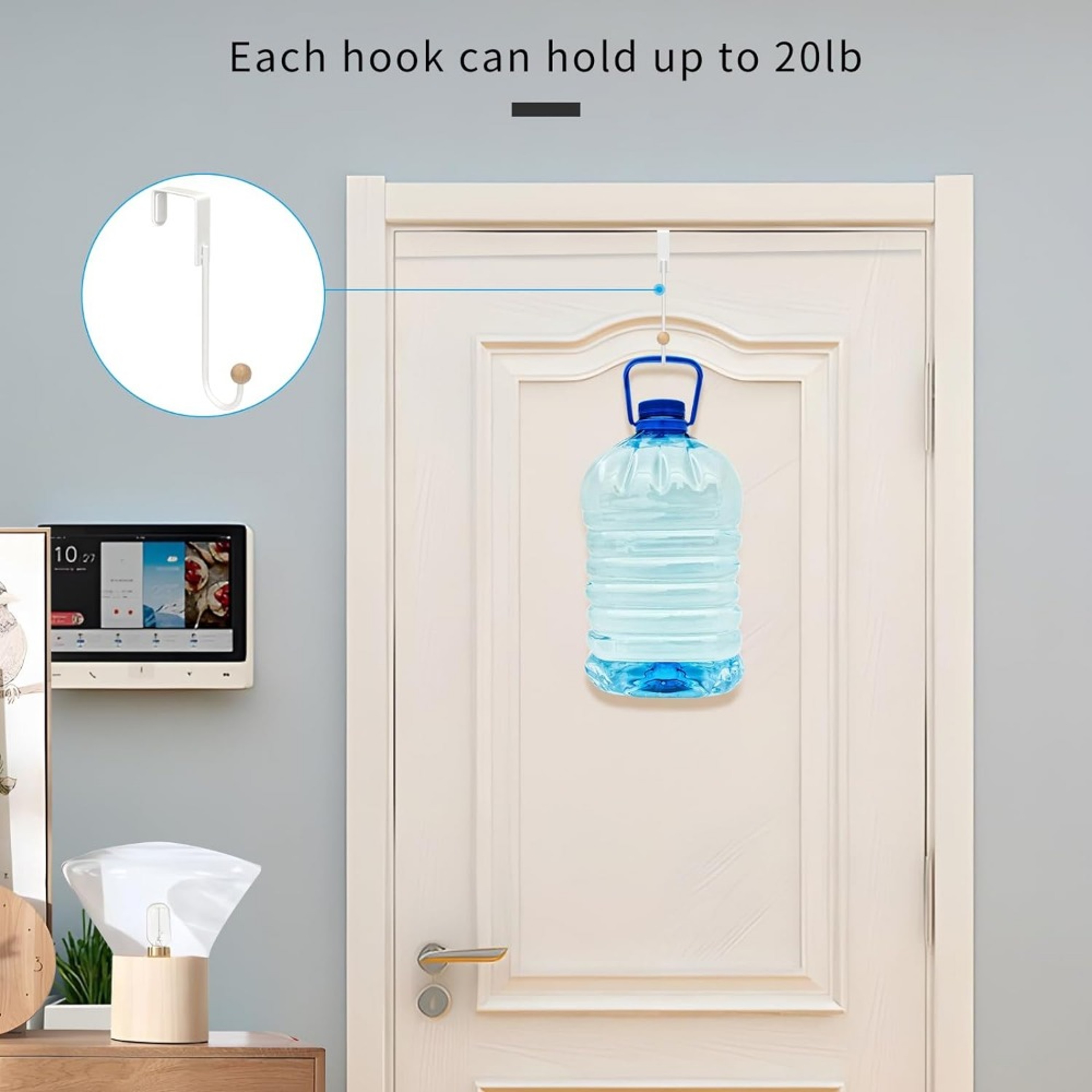 Heavy Duty Over the Door Hooks for Space Saving Home Organization – view 4