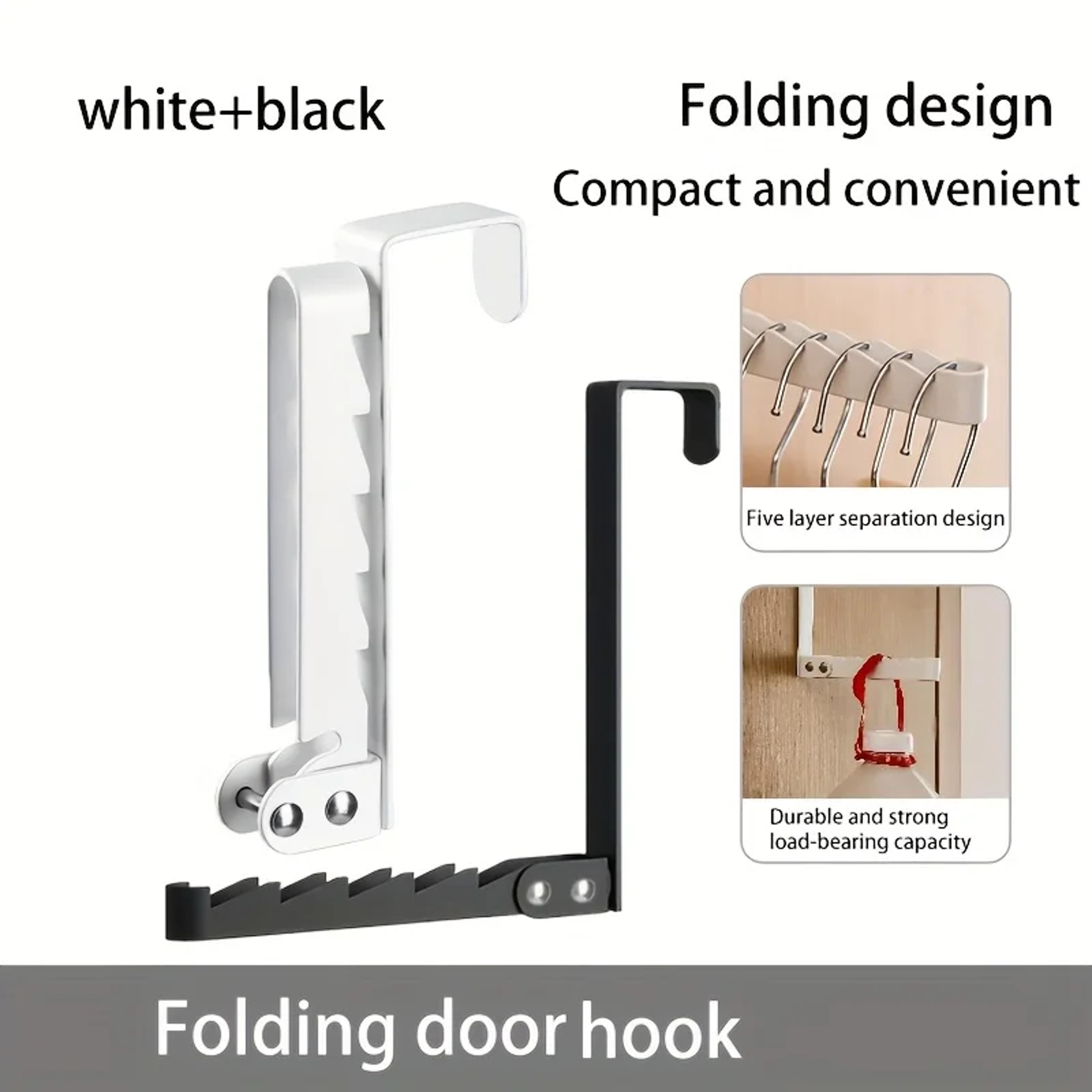 Space Saving Over Door Drying Rack Foldable Clothes Hanger And Coat Organizer 5