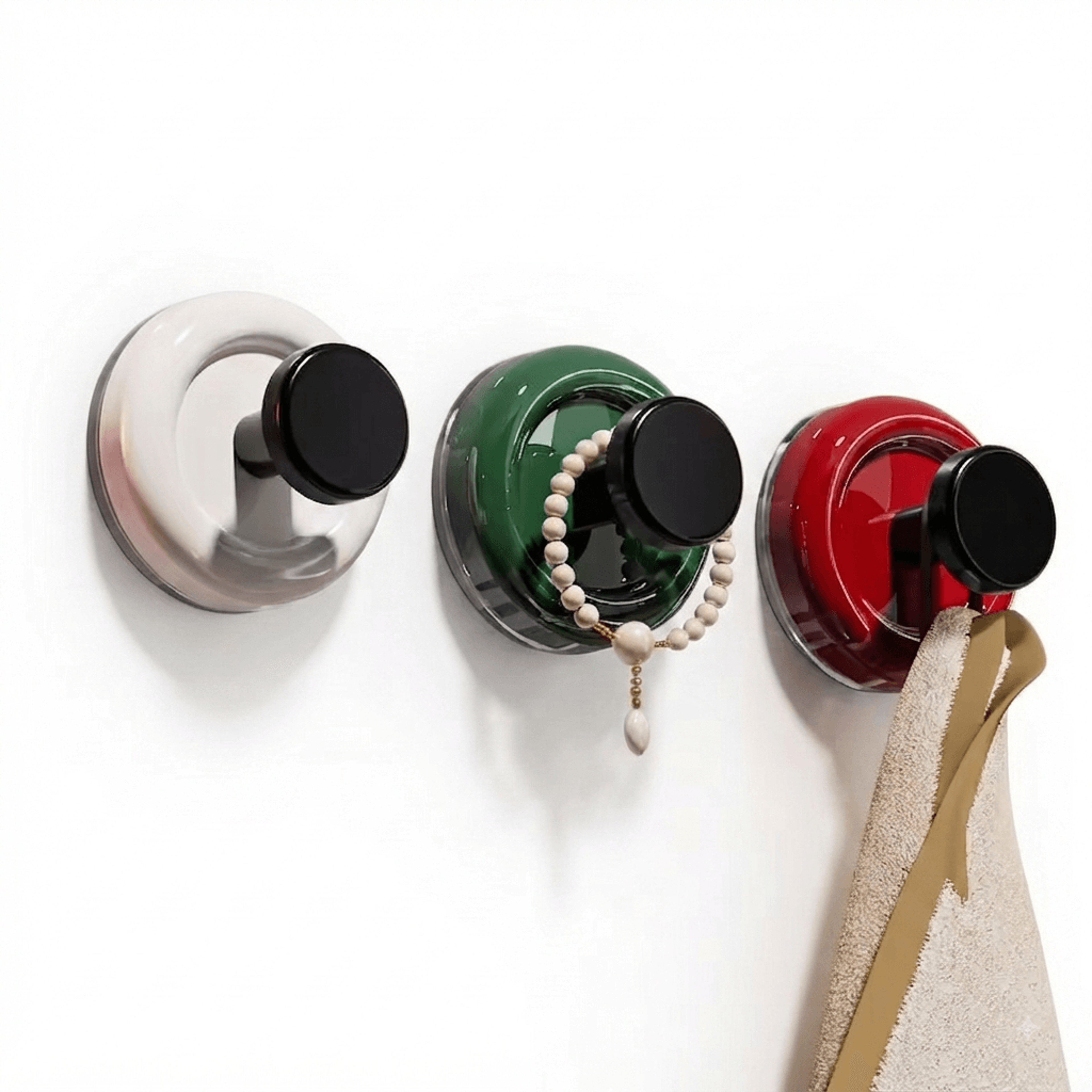 Dopamine Suction Cup Hooks Strong No Drill Wall Hooks For Bathroom And Kitchen 0