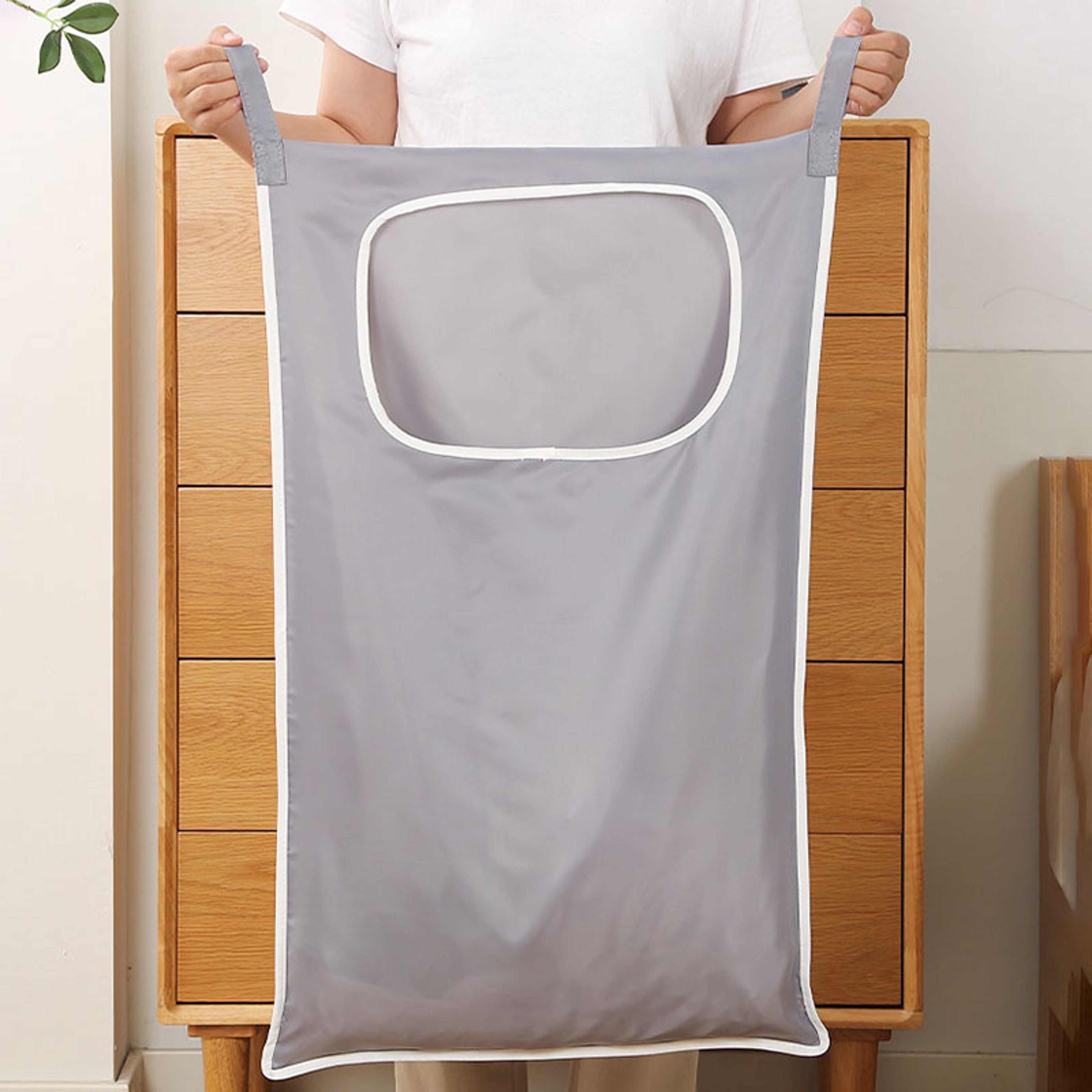 Over Door Laundry Basket Hanging Laundry Hamper And Bathroom Organizer For Small Spaces 2