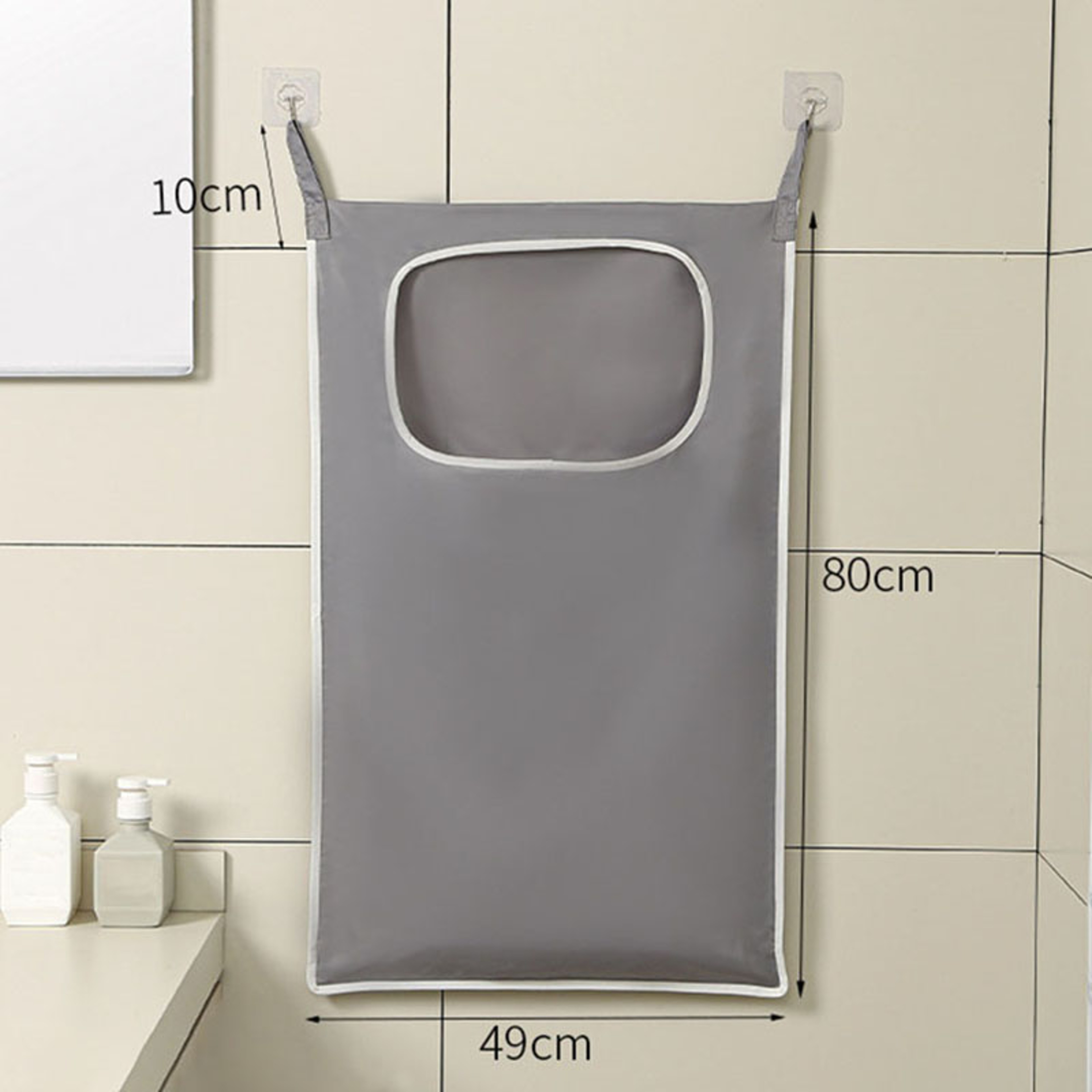 Over Door Laundry Basket Hanging Laundry Hamper And Bathroom Organizer For Small Spaces 3