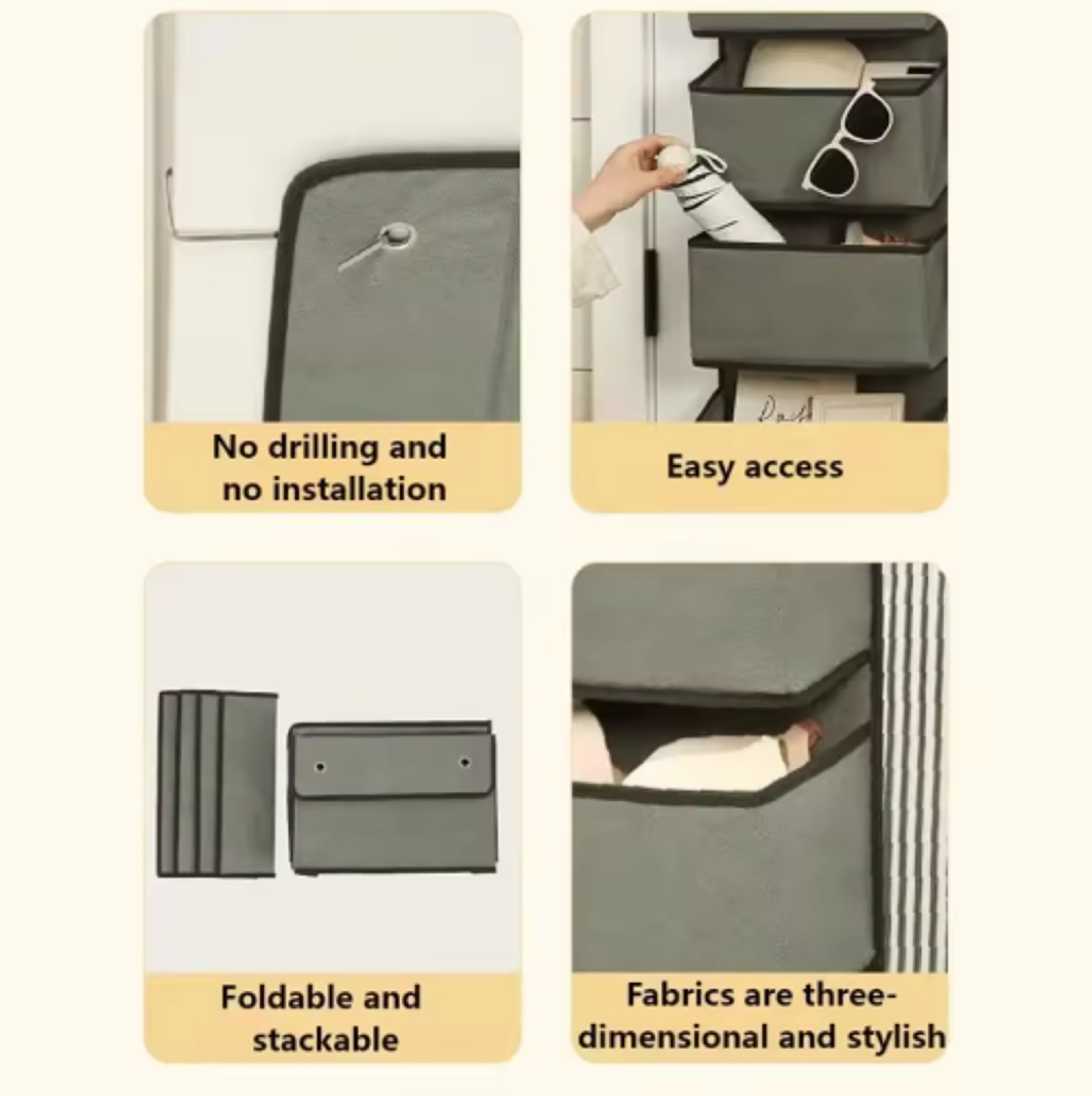 Foldable Door Hanging Storage Organizer Space Saving Shoe And Toy Rack 1