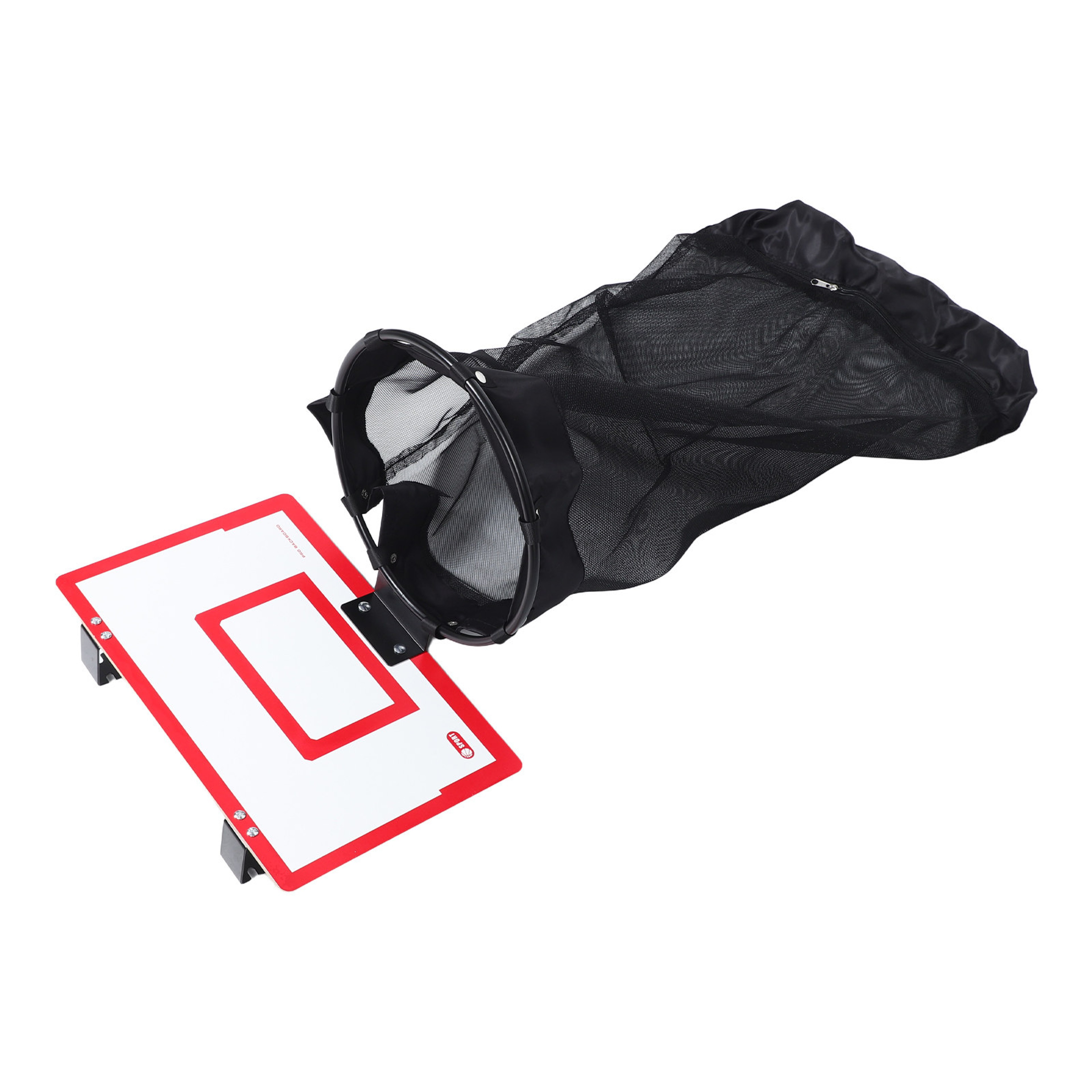 Basketball Laundry Hamper Mesh Bag Wooden Backboard BasDoor Hanging Laundry Organizer Space Saving  4