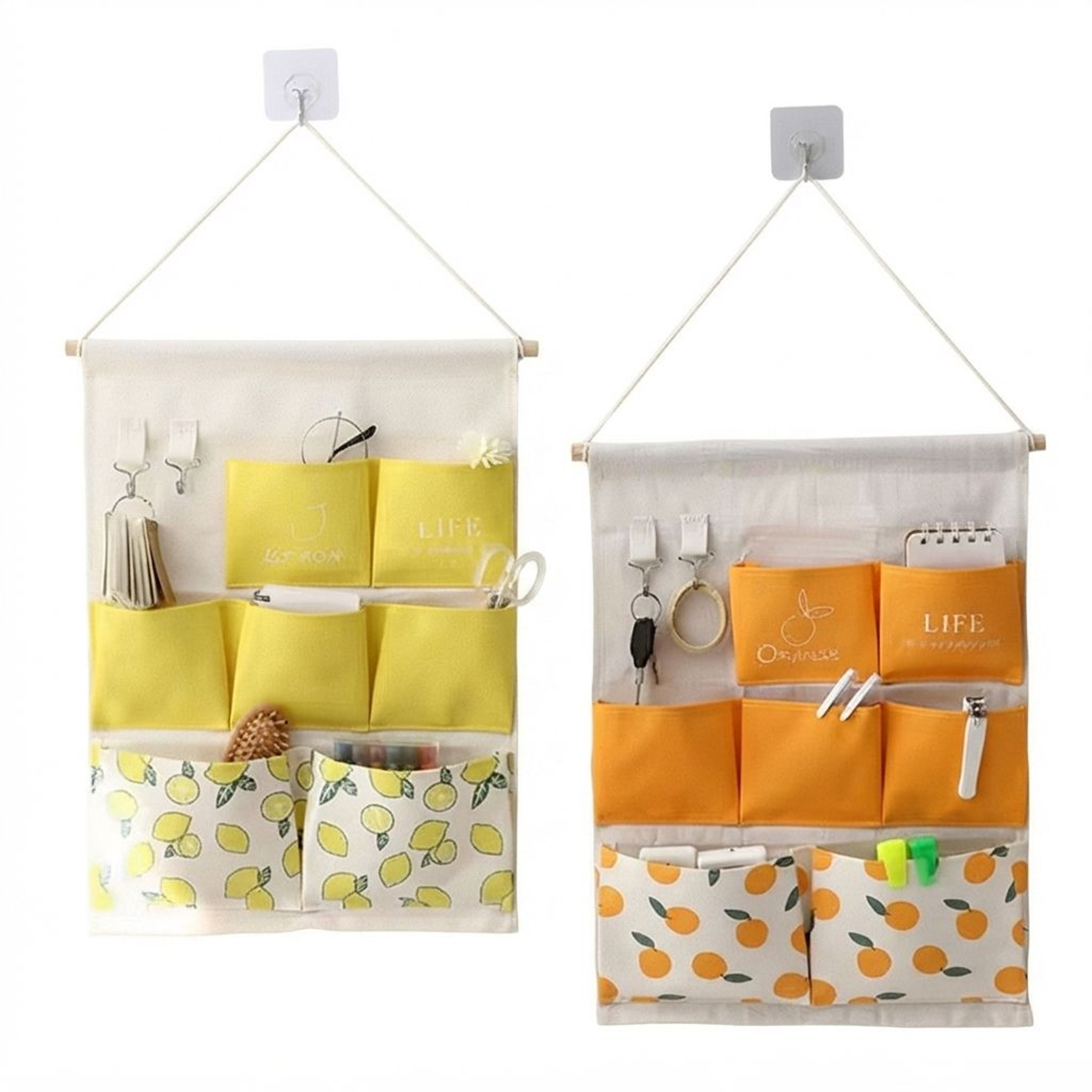 Cotton Bedside Caddy Hanging Storage Organizer For Dorm Beds And Small Spaces 0