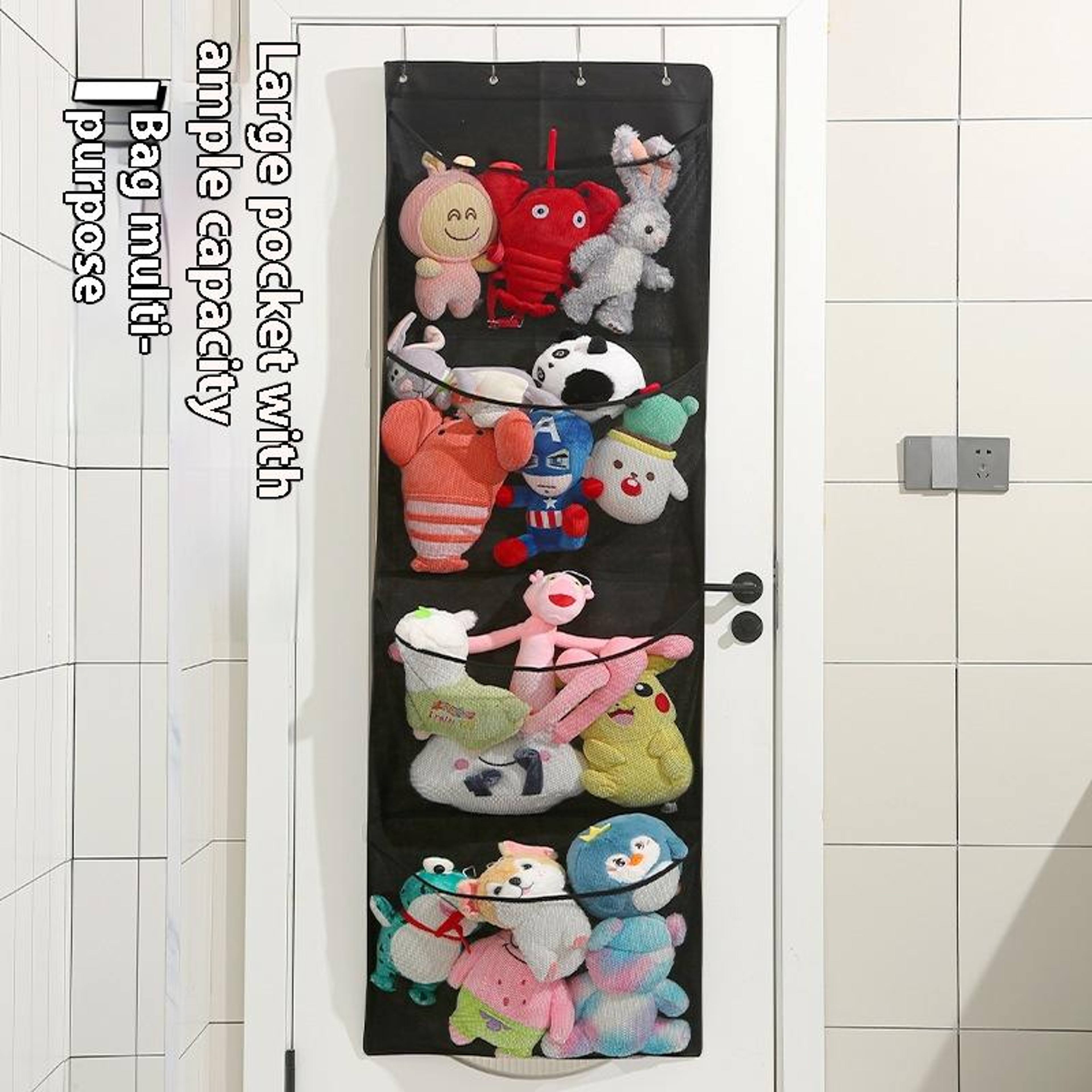 Over Door Organizer With Large Pockets Hanging Storage For Toys Clothes And Home Essentials 1