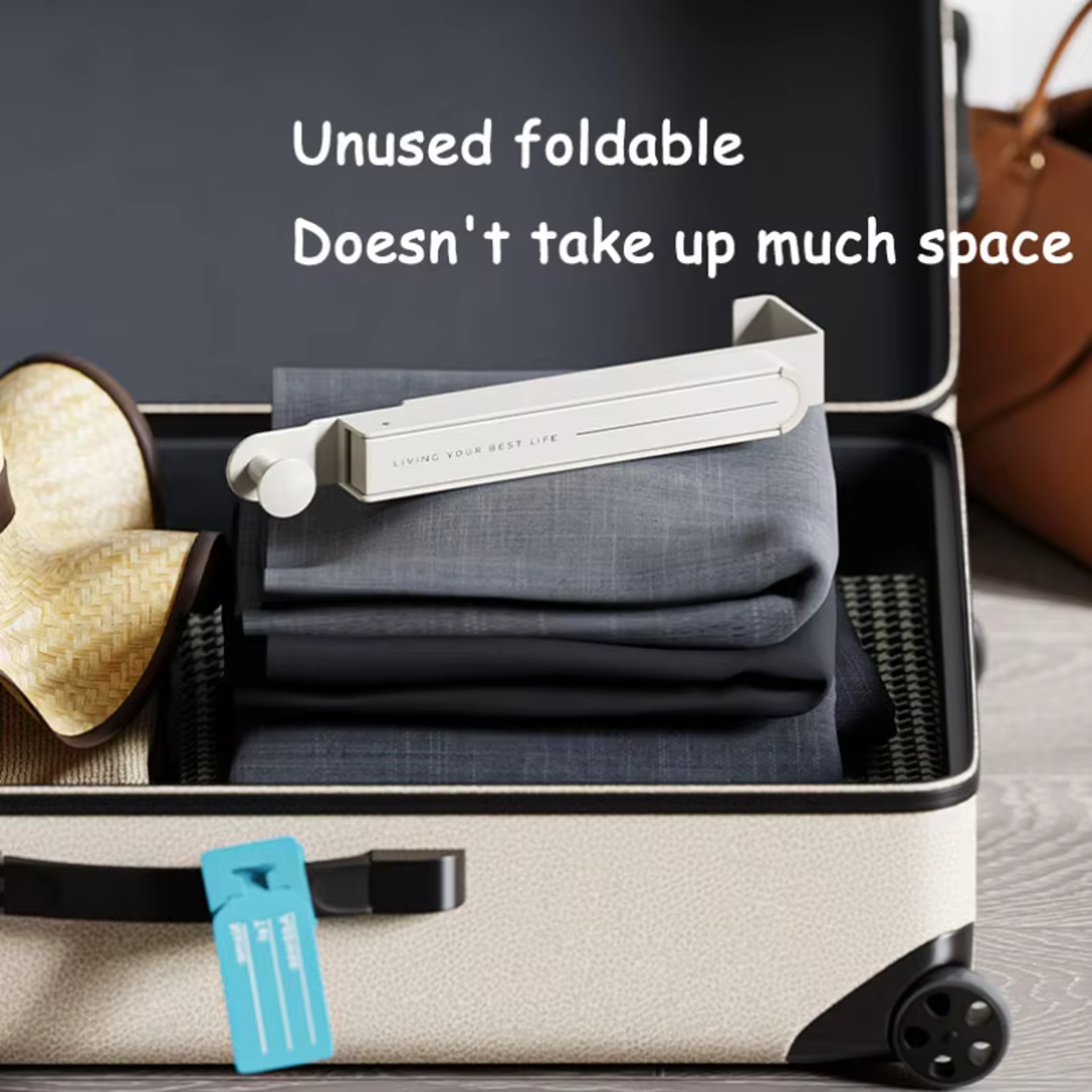Folding Wall Hook Space Saving Adhesive Towel Hanger For Bathroom And Home 2