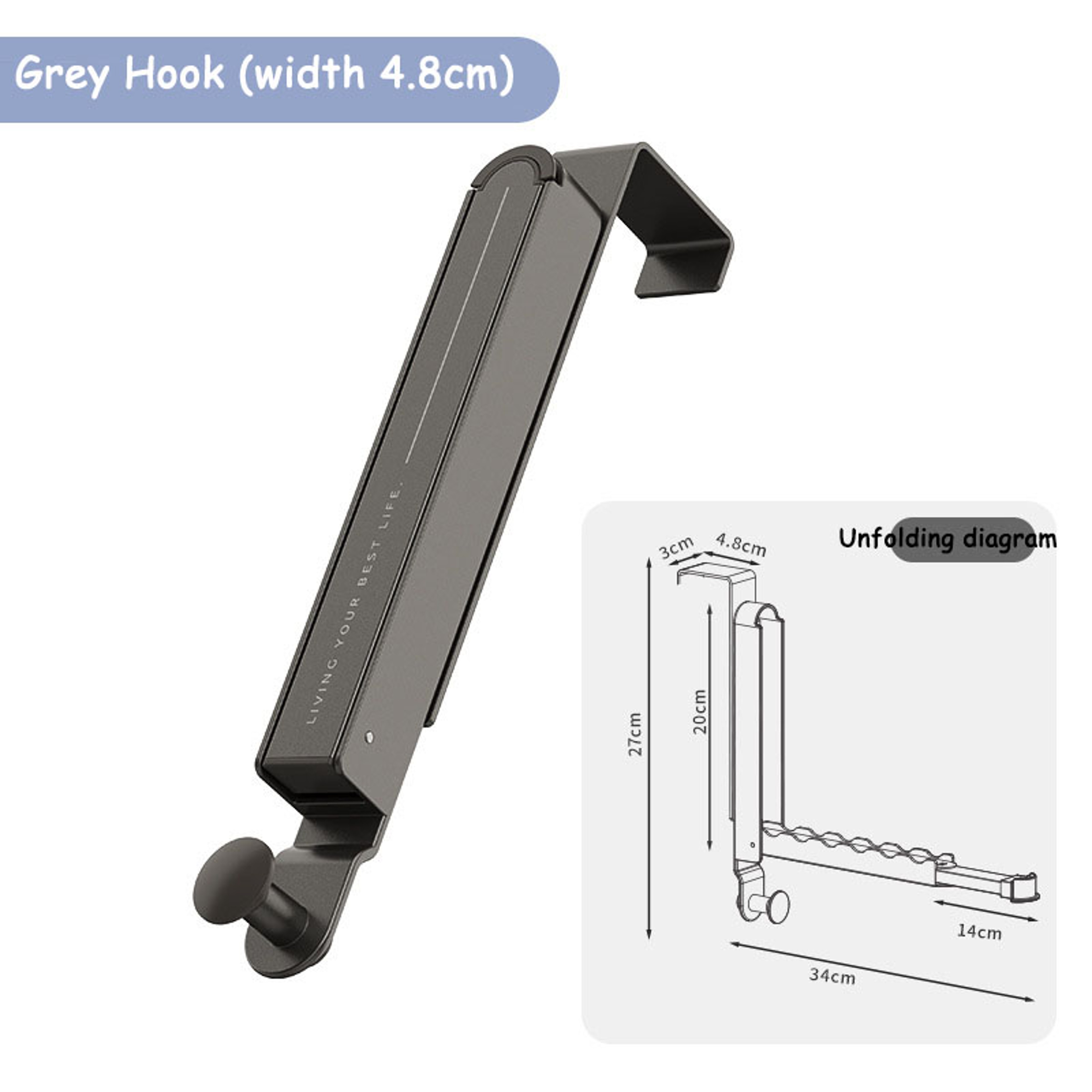 Folding Wall Hook Space Saving Adhesive Towel Hanger For Bathroom And Home 7