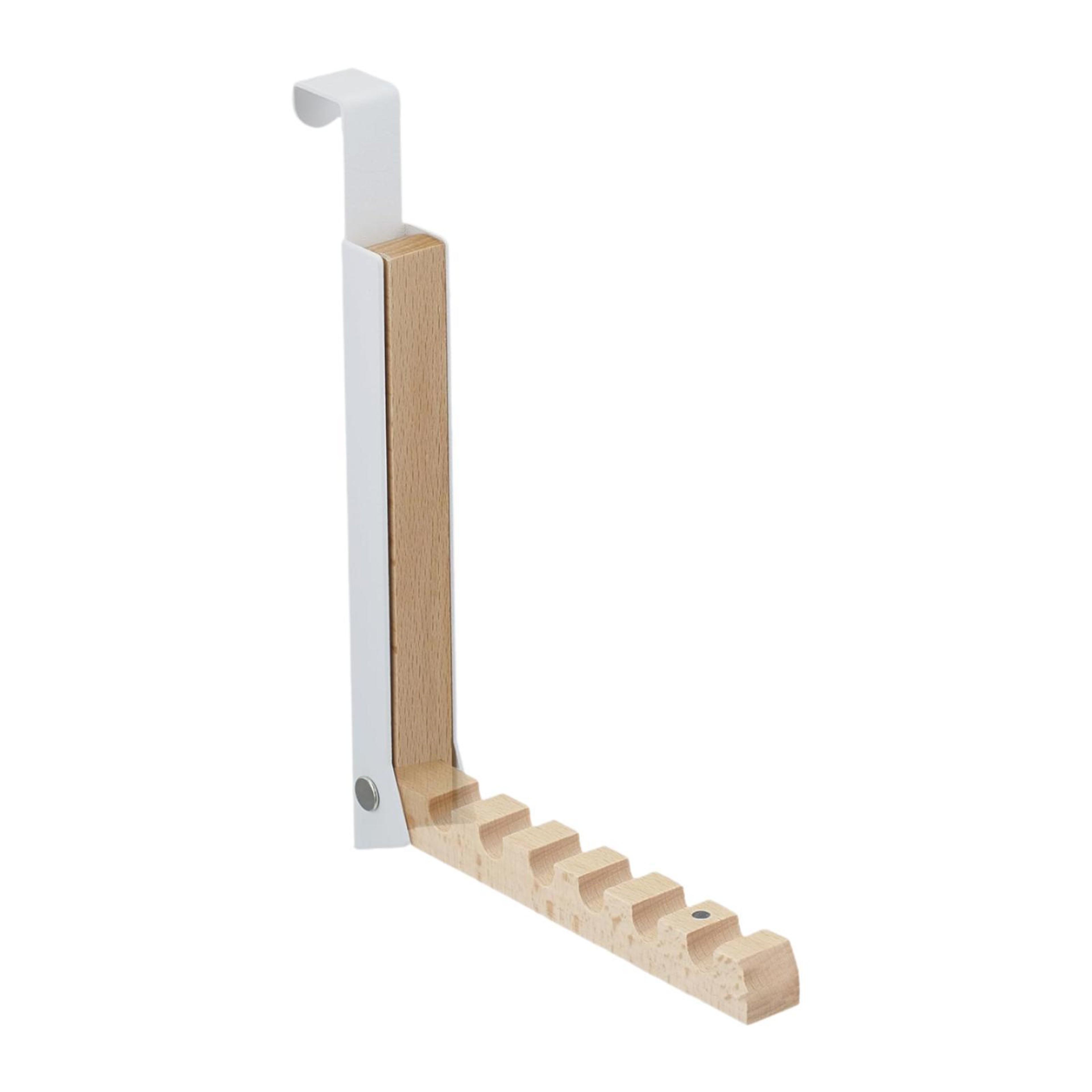 Space Saving Over Door Hooks Foldable Rack Organizer For Coats Bags And Towels 6