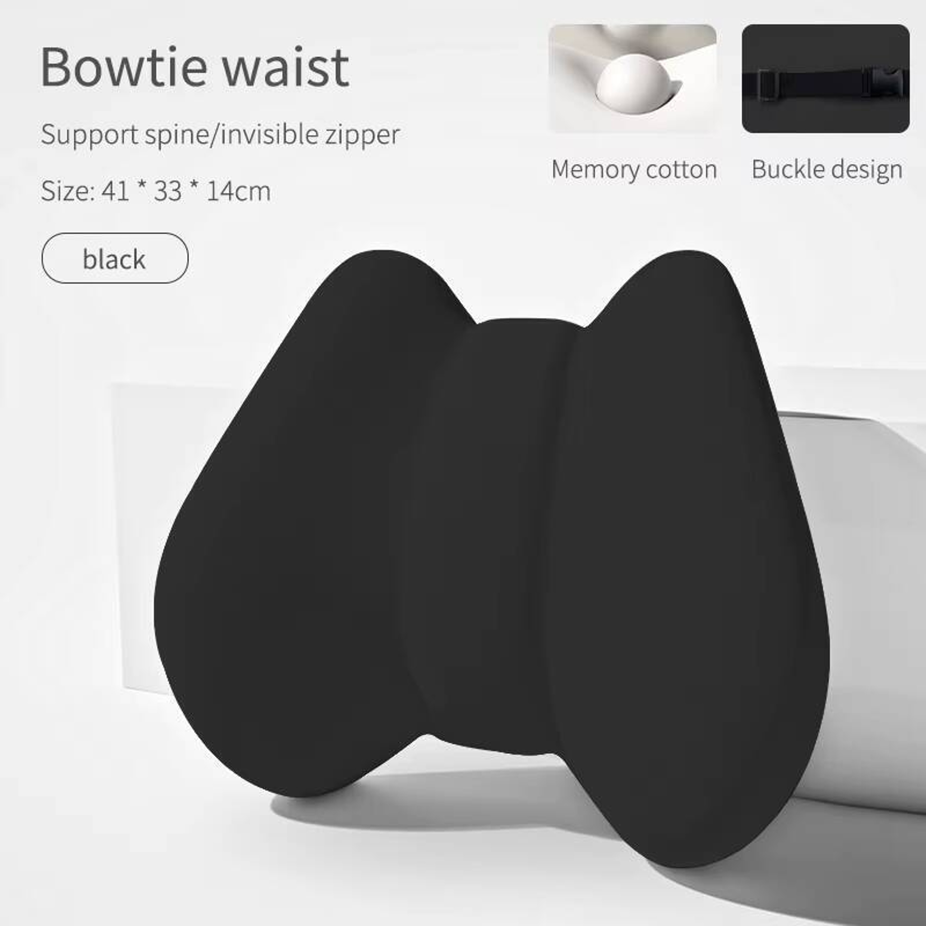 Memory Foam Cushion Lumbar Support Pillow For Office Chair Back Relief And Posture Comfort 1