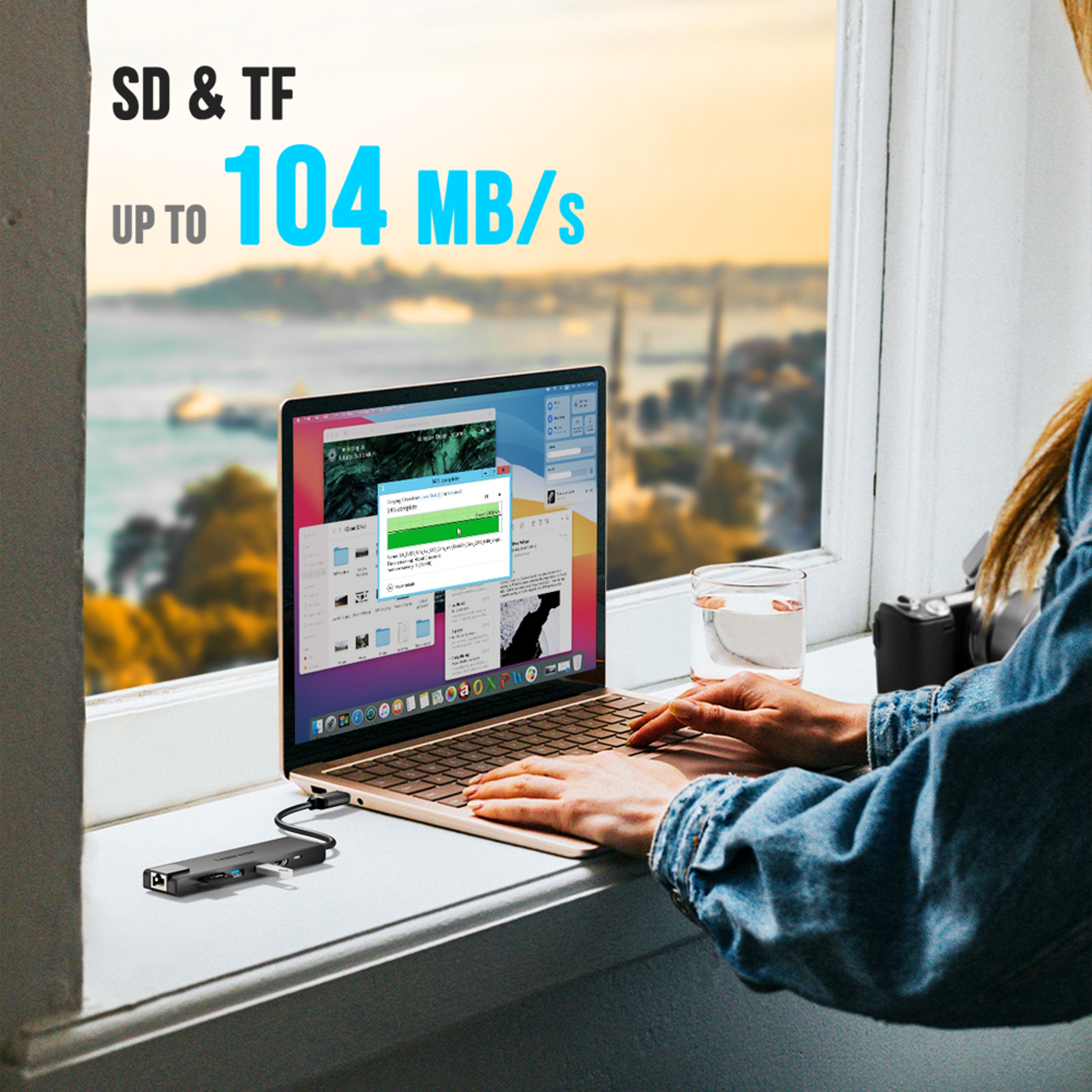 USB C Docking Station HDMI Hub With Gigabit Ethernet 3