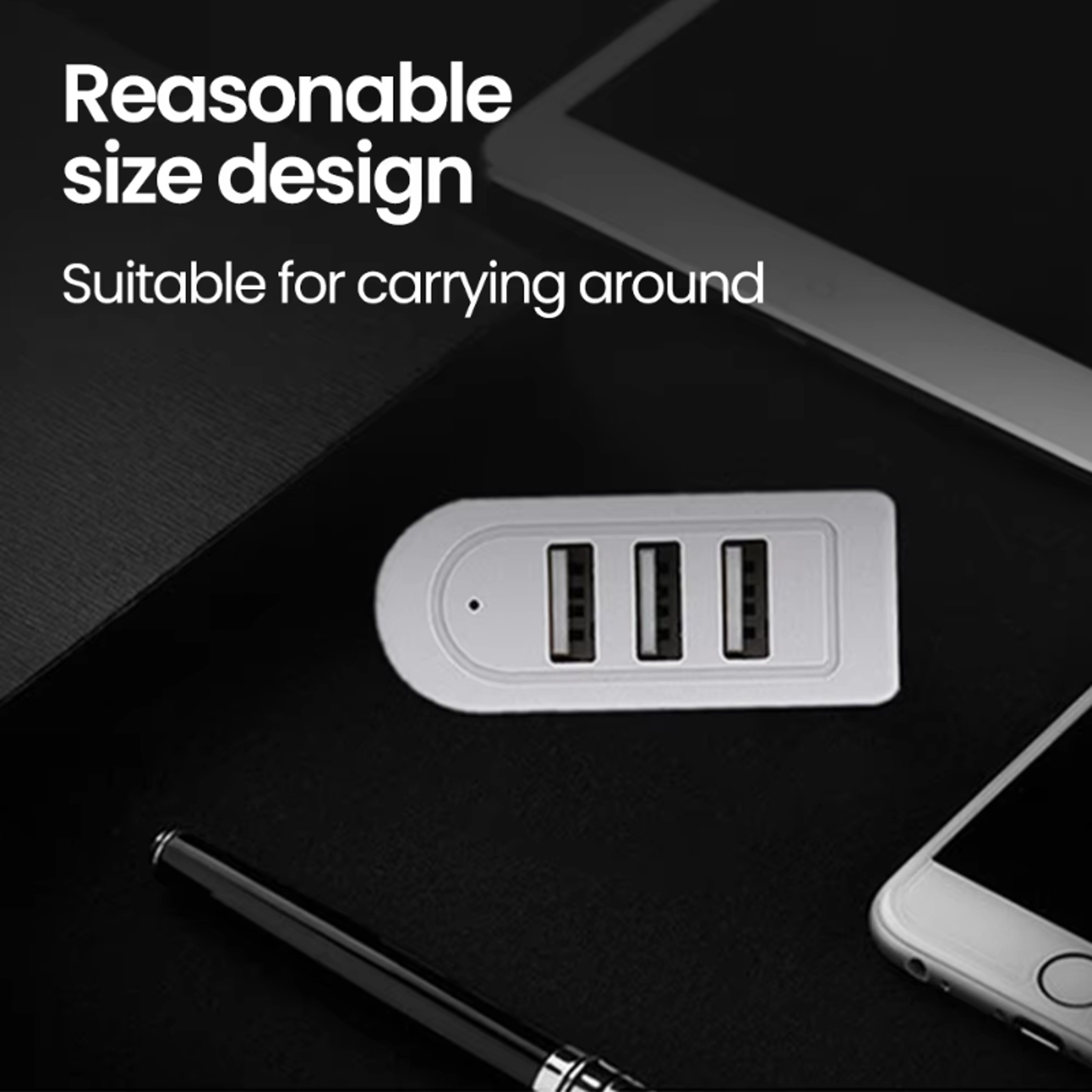 USB Hub Splitter High Speed Data Transfer USB Port Hub For Laptop PC 4