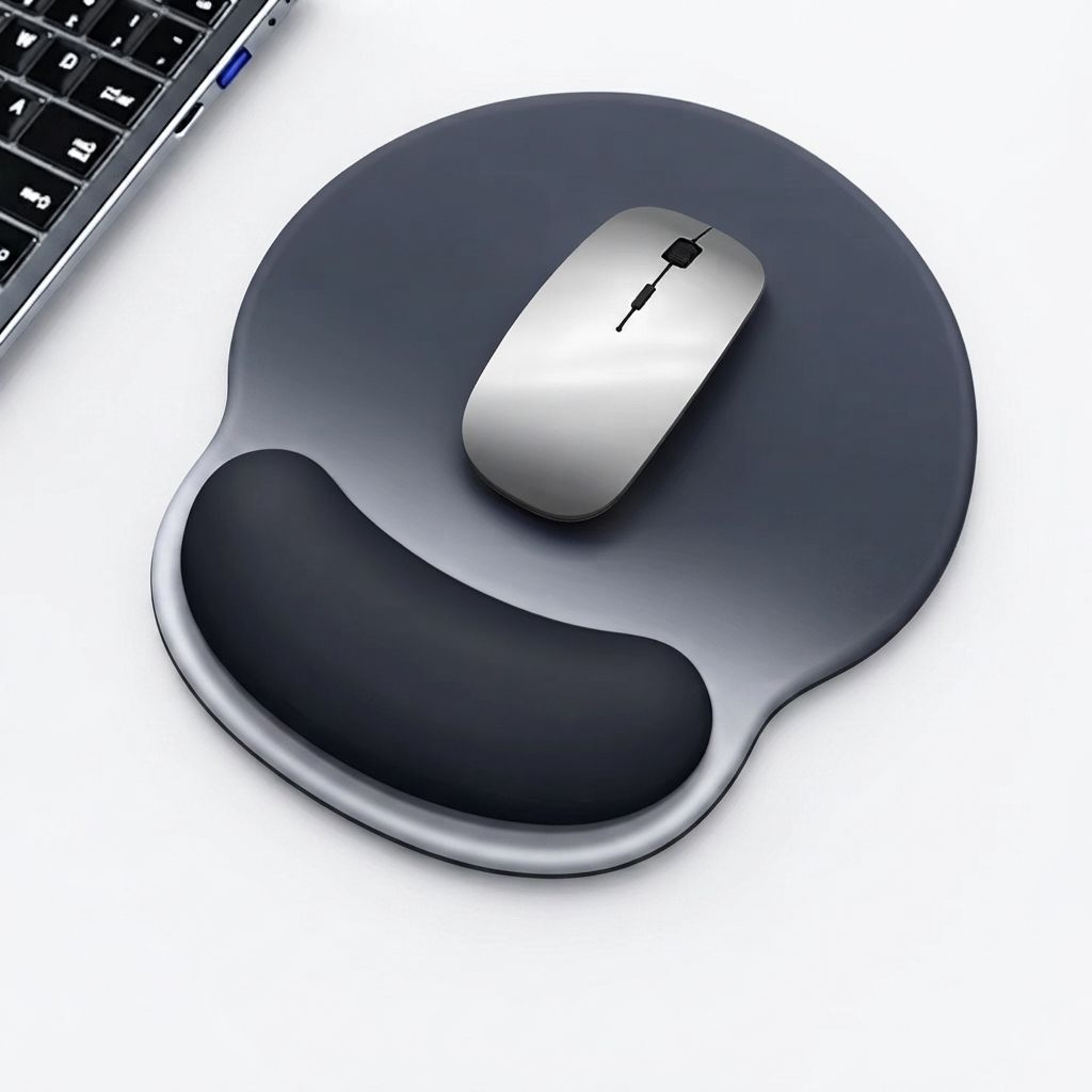 Ergonomic Gradient Mouse Pad With Soft Silicone Wrist Rest And Non Slip Surface 5