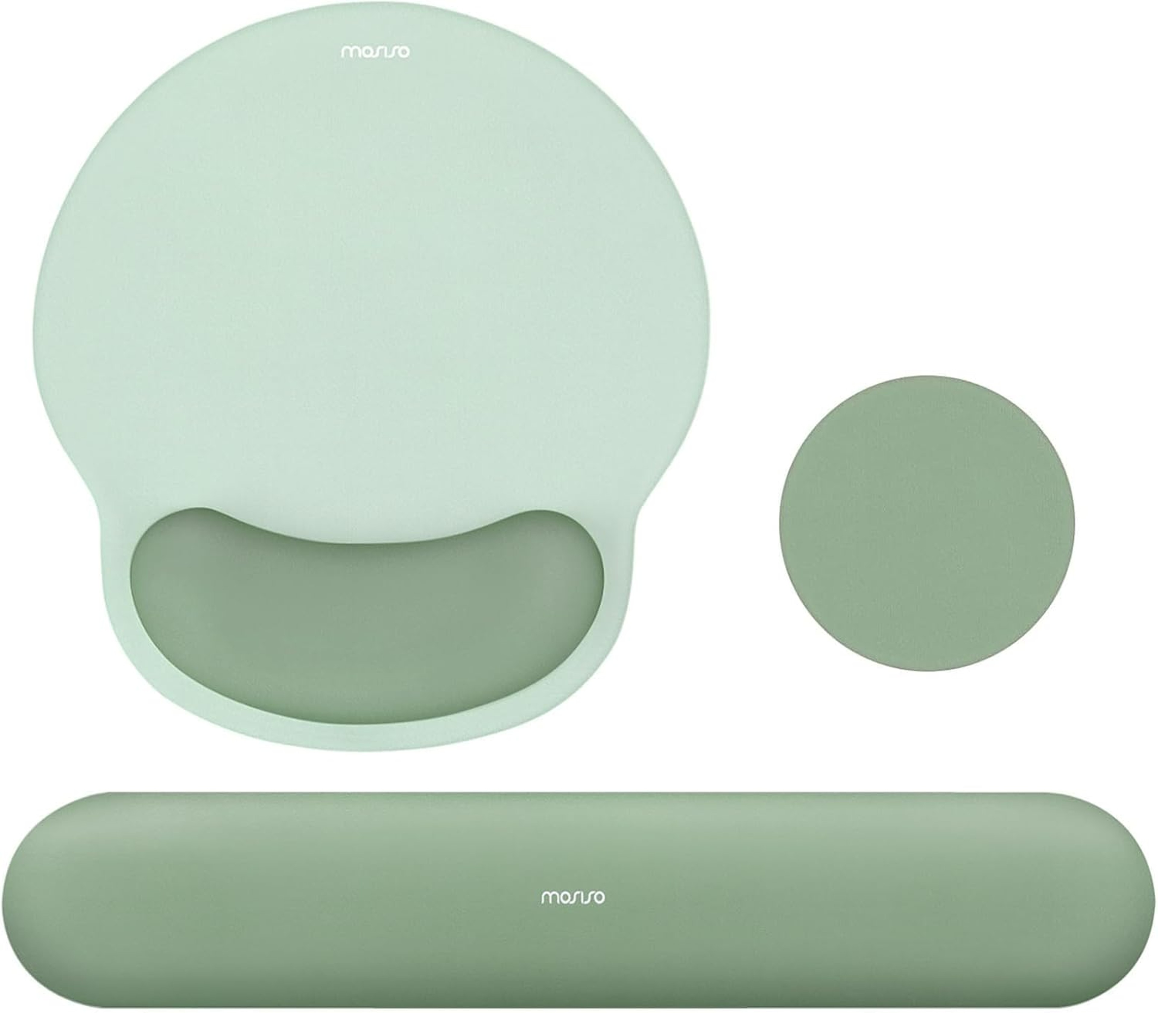 Ergonomic Keyboard And Mouse Wrist Rest Set With Memory Foam Support 0