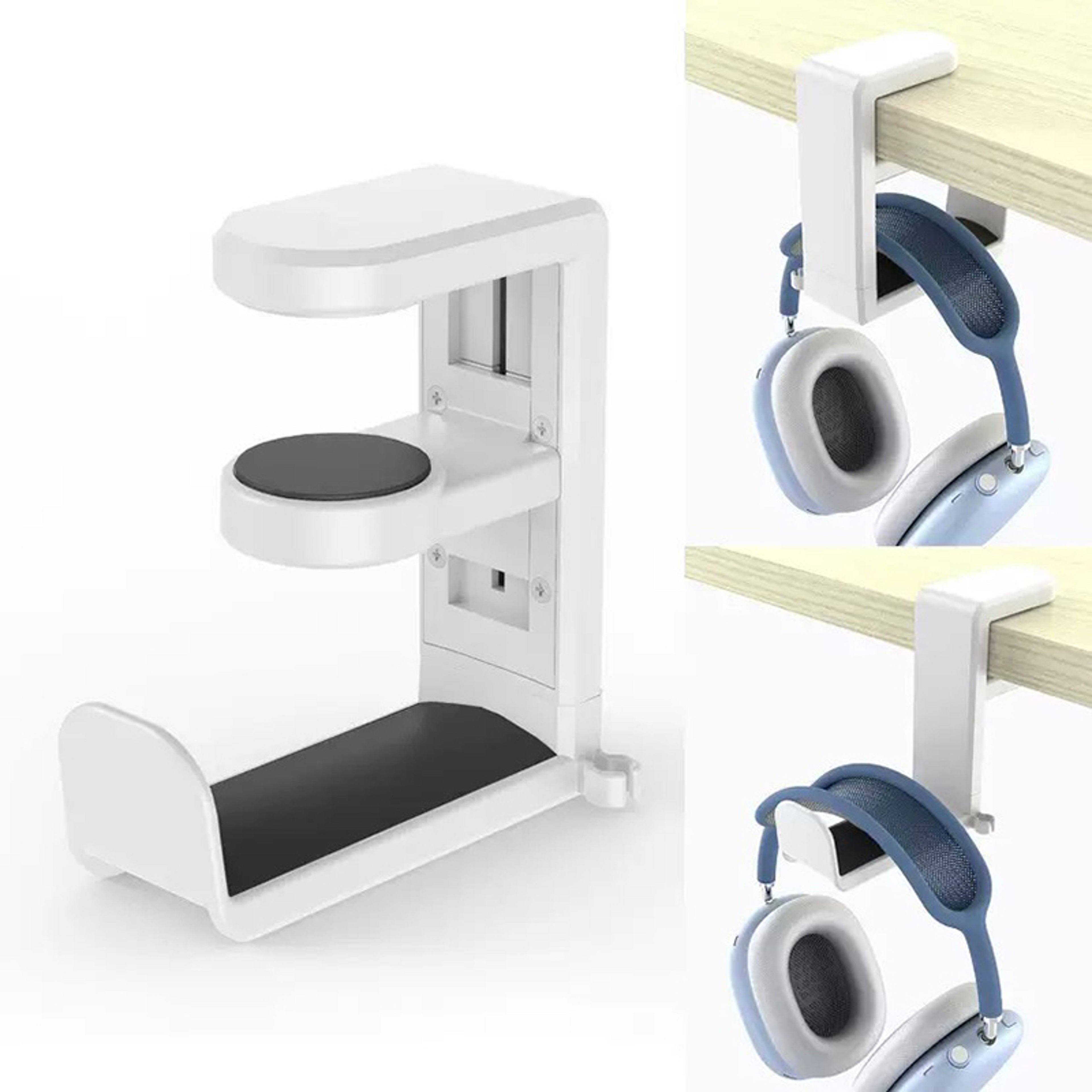Rotating Headphone Stand Desktop Holder For Gaming Desk Organization 7