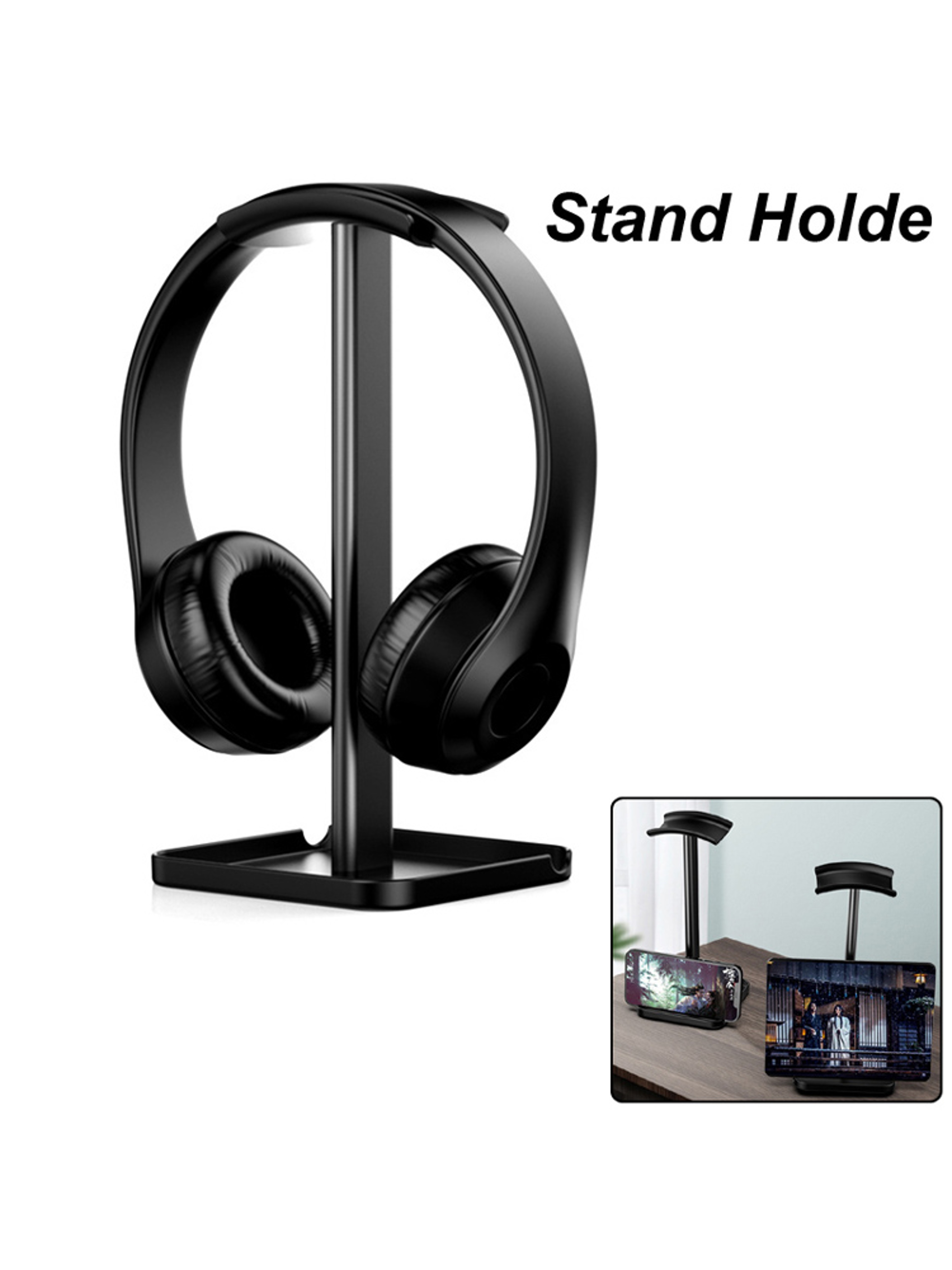 Bluetooth Headphone Stand Holder Flexible Gaming Desk Rack Organizer 3