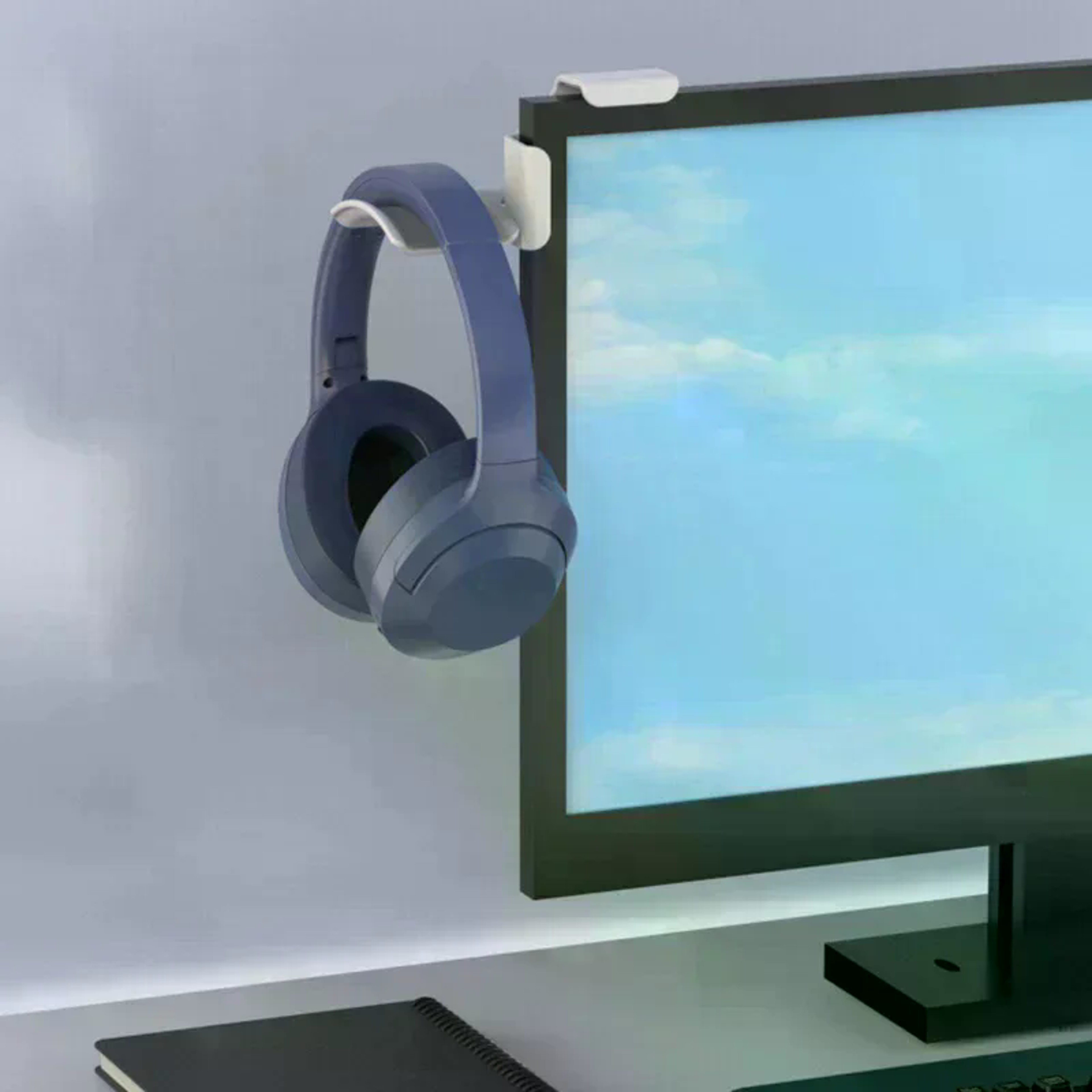 Universal Headphone Holder PC Monitor Hanger Desk Earphone Stand 1