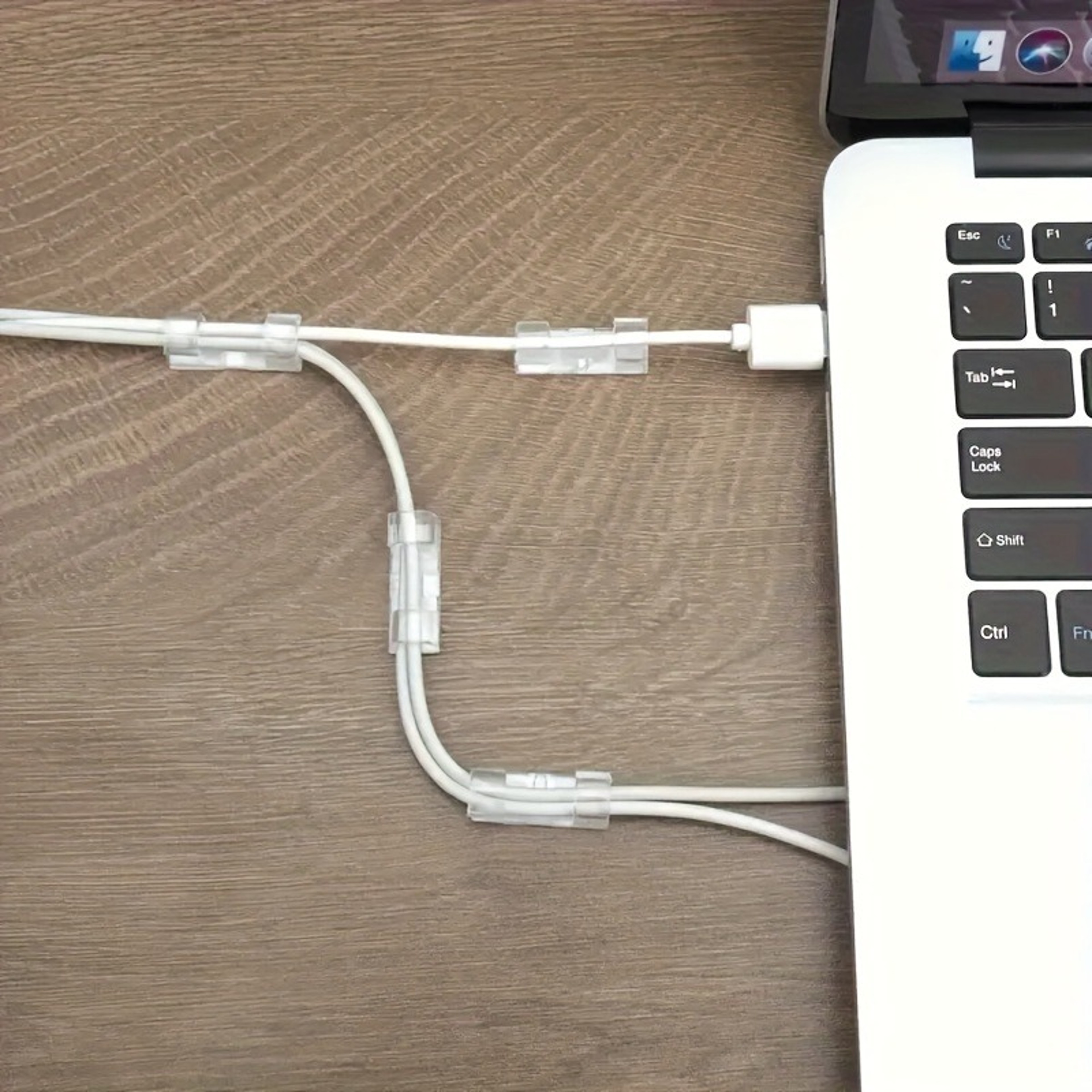 Self Adhesive Cable Clips Cable Organizer For Desk Home Office 4
