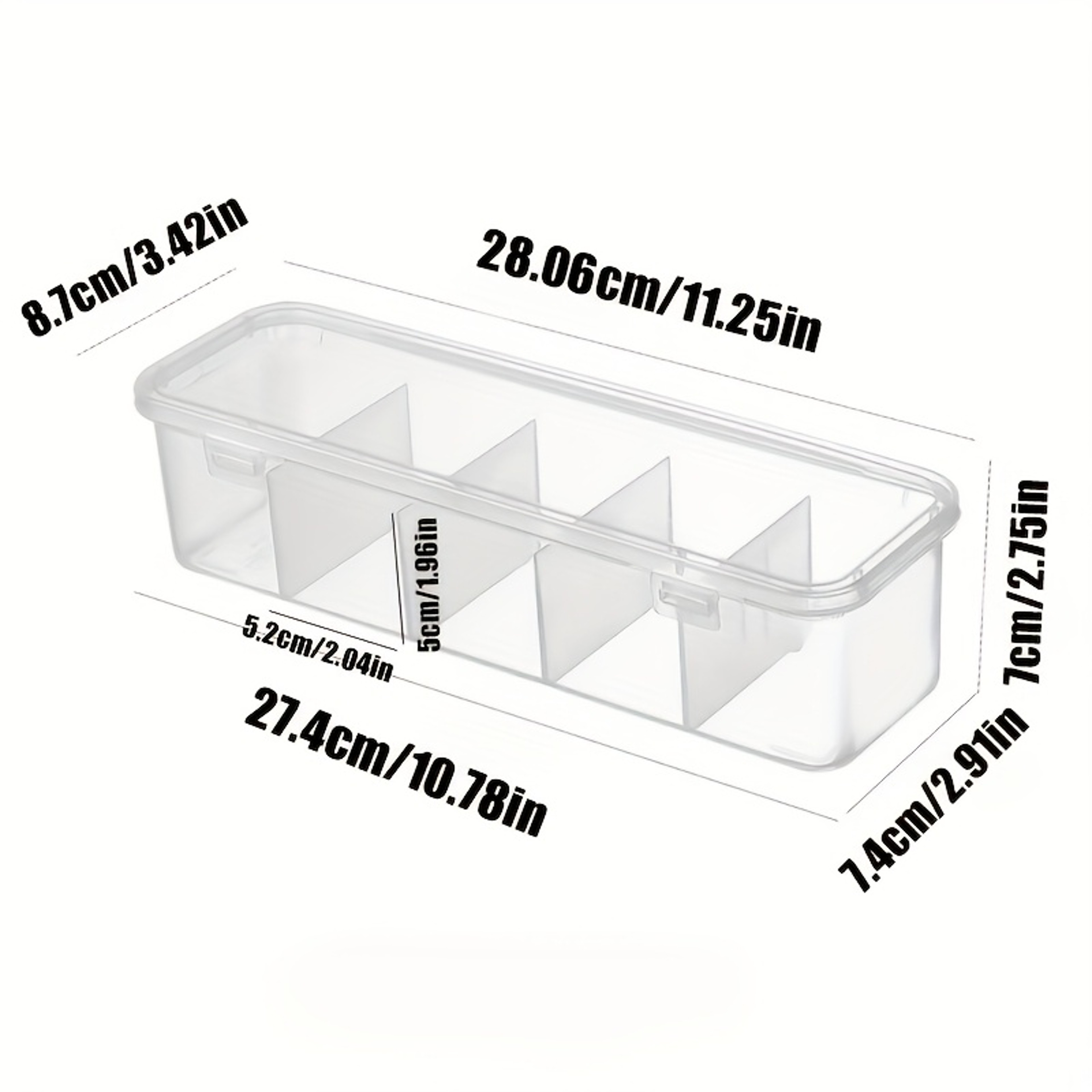 Compartment Cable Management Box With Lid For Desk Organization And Cord Storage 5