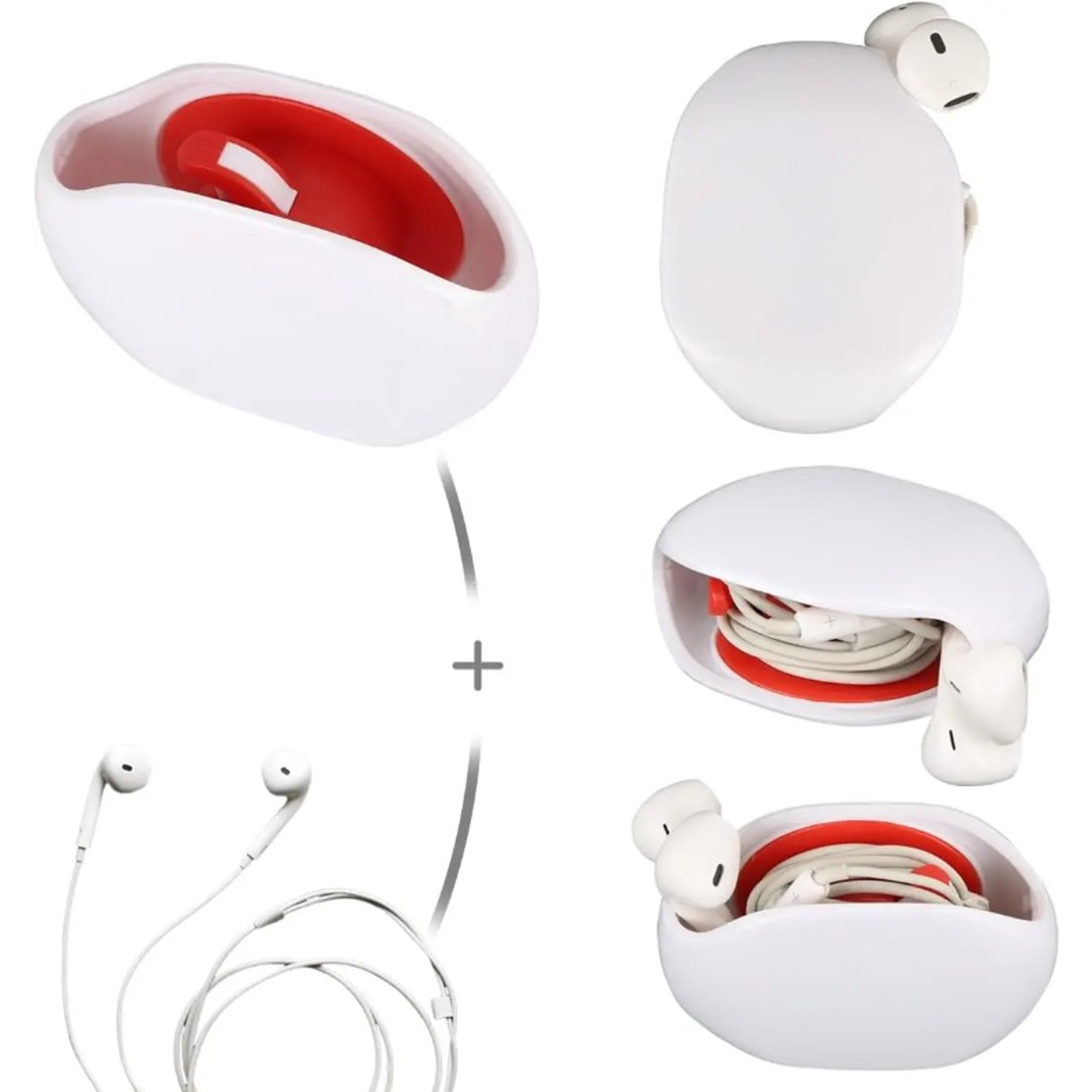 Portable Automatic Cable Organizer Retractable Wire Holder For USB And Headphone Cables 4