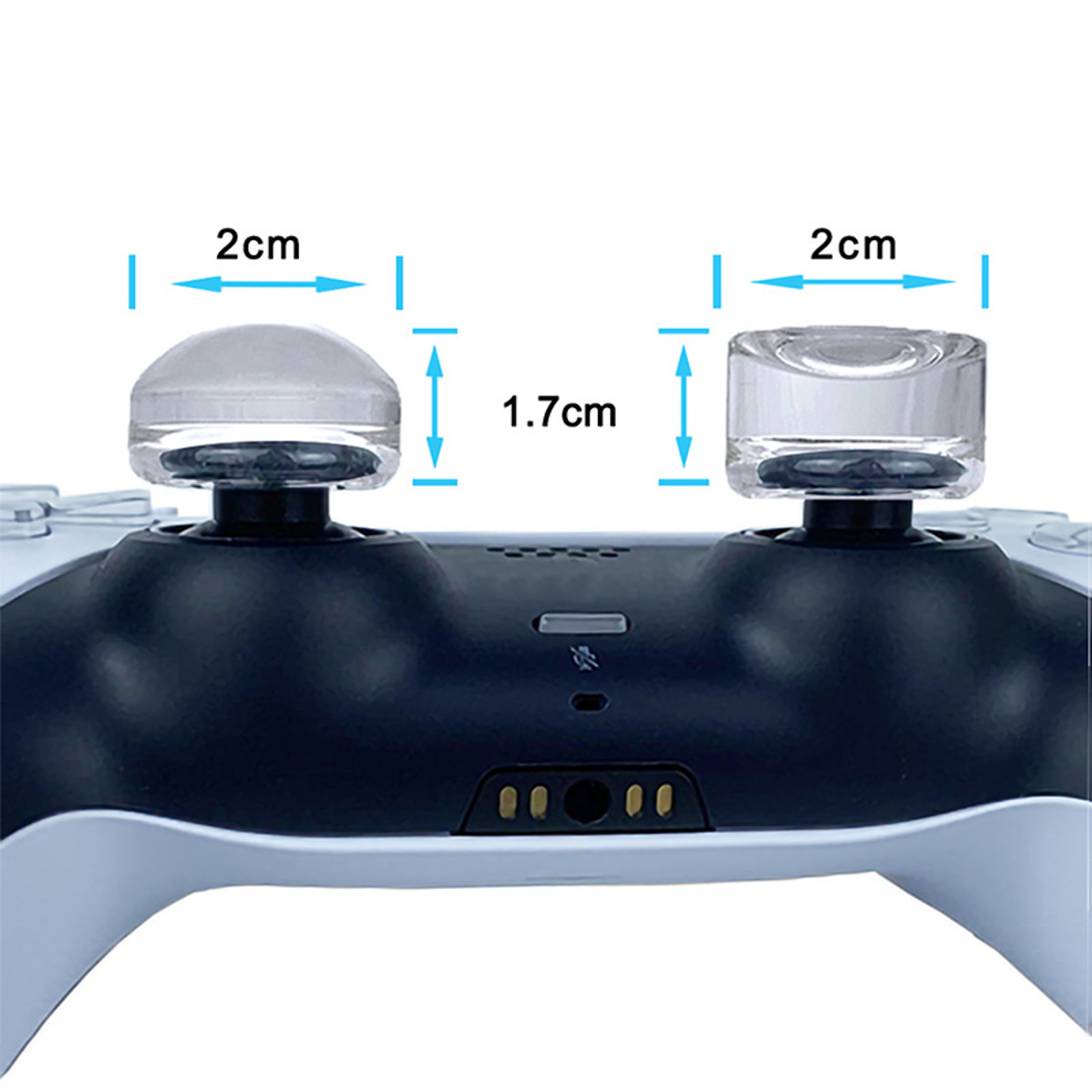 Transparent Silicone Thumbstick Grip Caps For PS5 PS4 Xbox Controllers 3