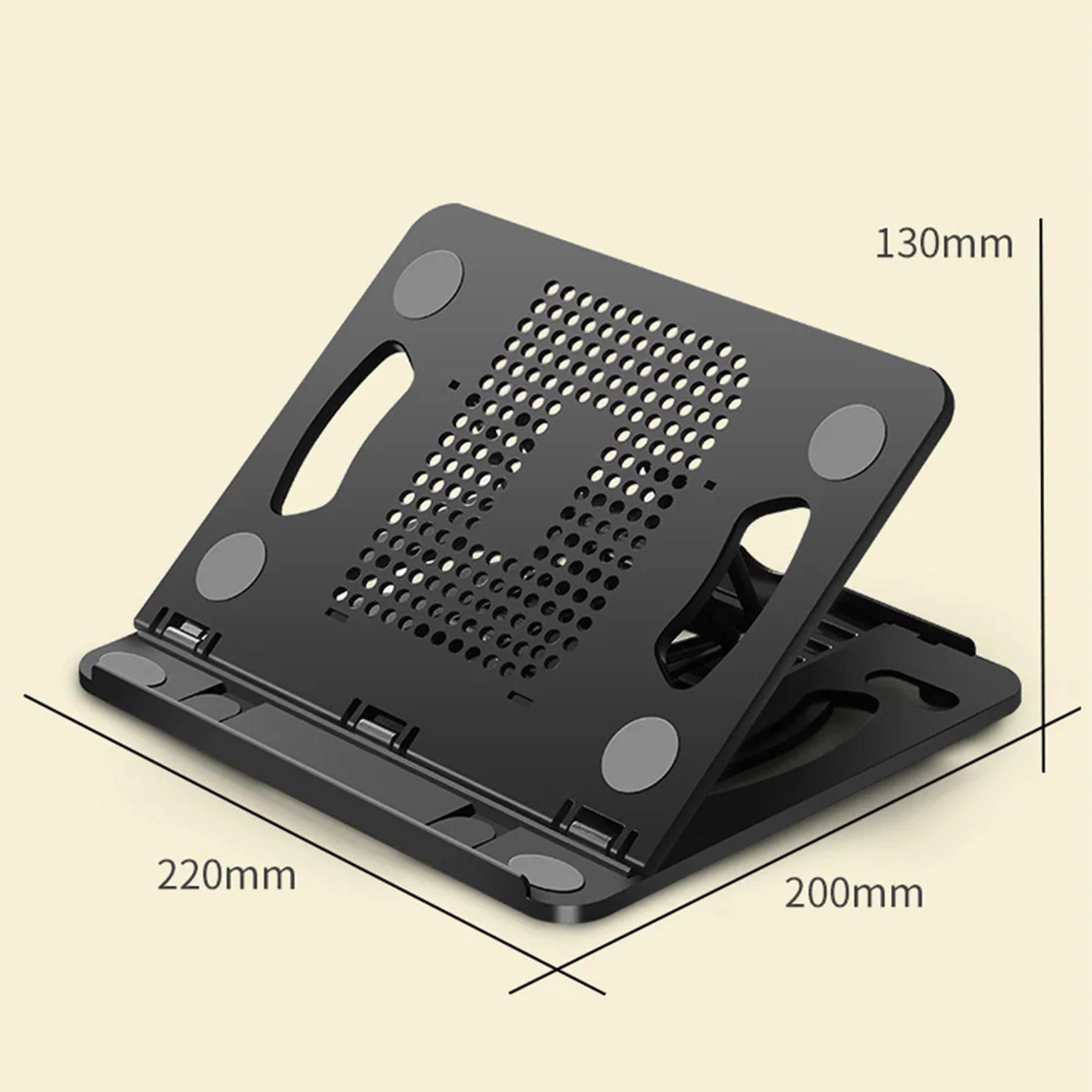 Rotary Adjustable Foldable Laptop Stand Portable Notebook Holder with Tablet Support – view 6