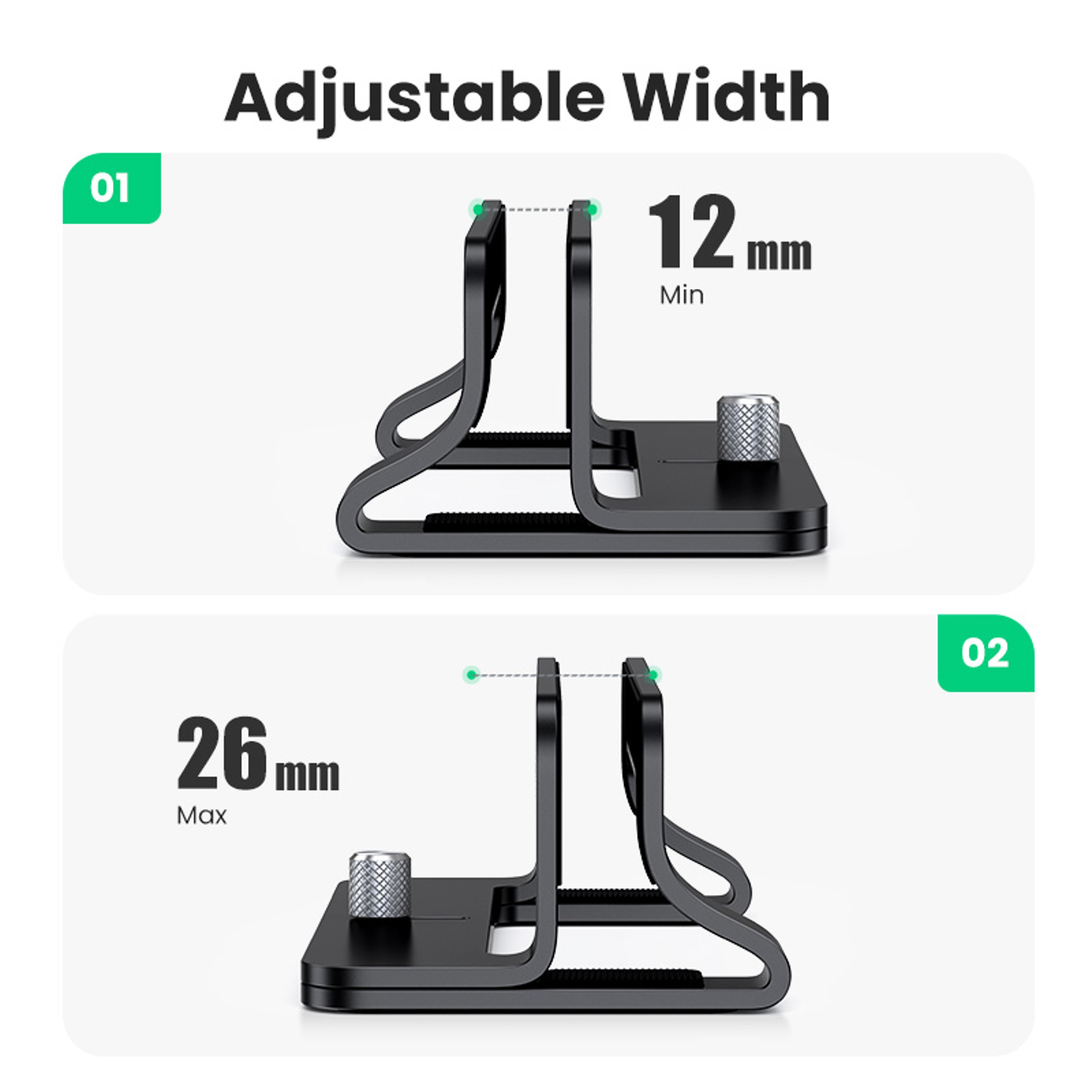 Vertical Laptop Stand Aluminum Holder For MacBook Pro Air Tablet And Phone 2