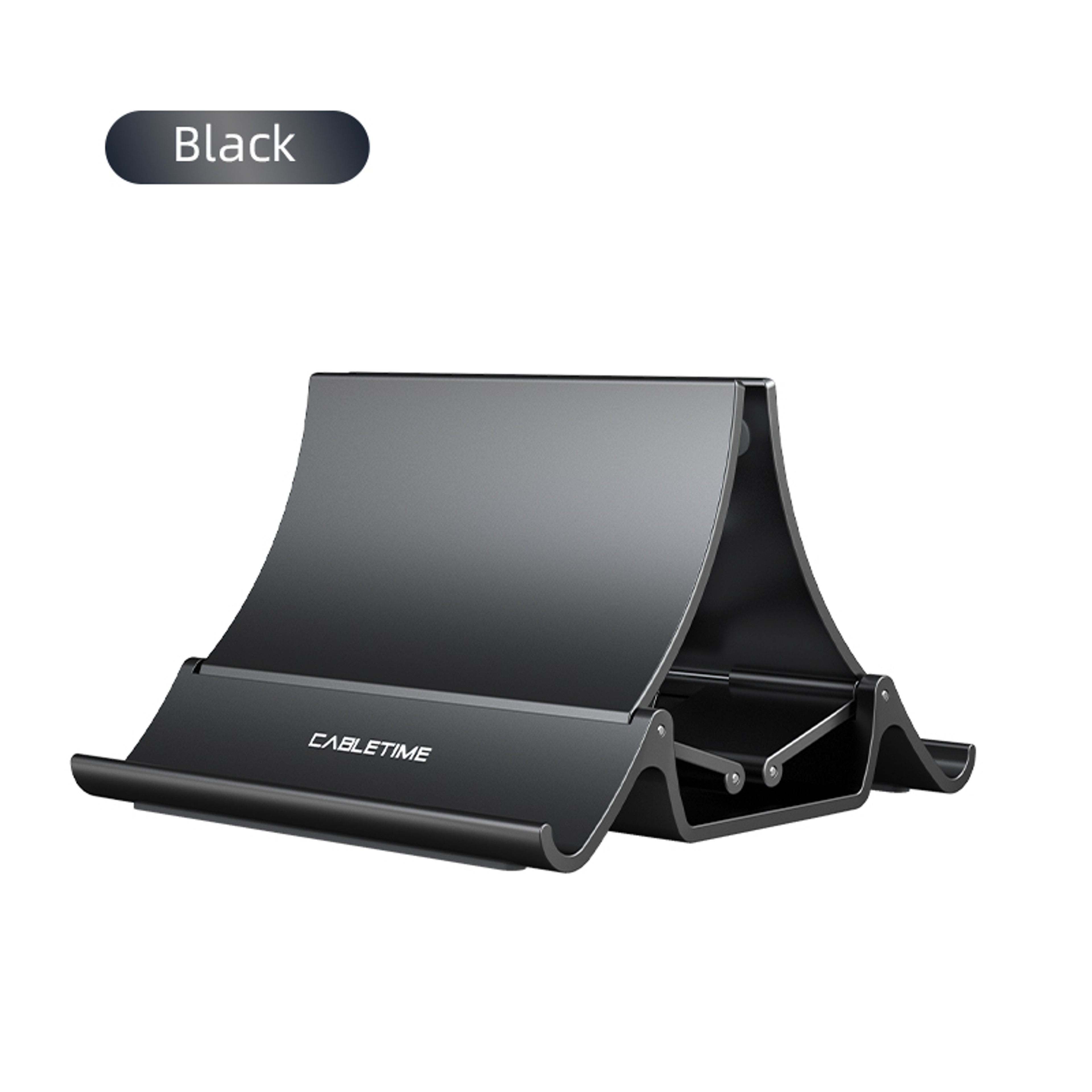 Vertical Laptop Stand Space Saving Adjustable Holder For MacBook IPad And Phone 6