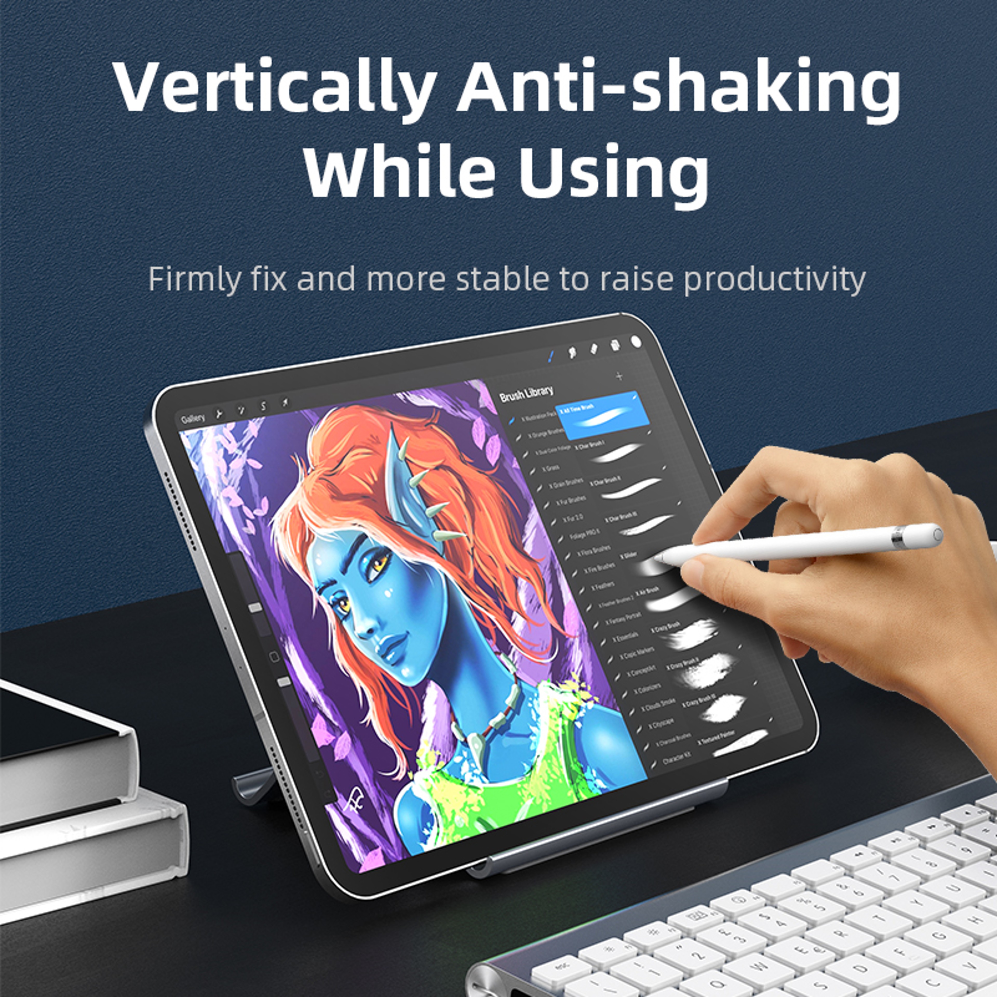 Vertical Laptop Stand Space Saving Adjustable Holder For MacBook IPad And Phone 5