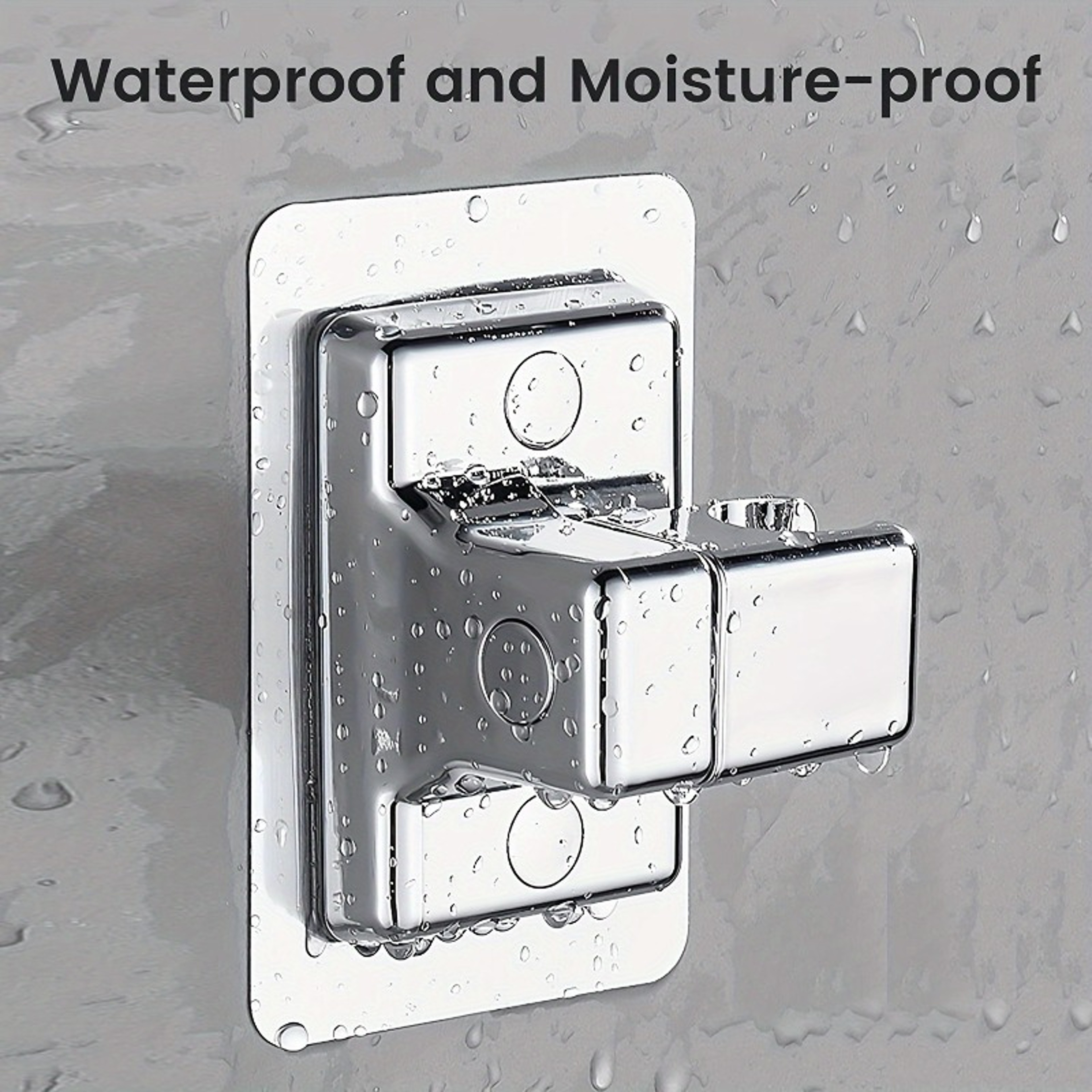 Universal Shower Head Holder Adhesive Wall Mount Bracket For Bathroom 1