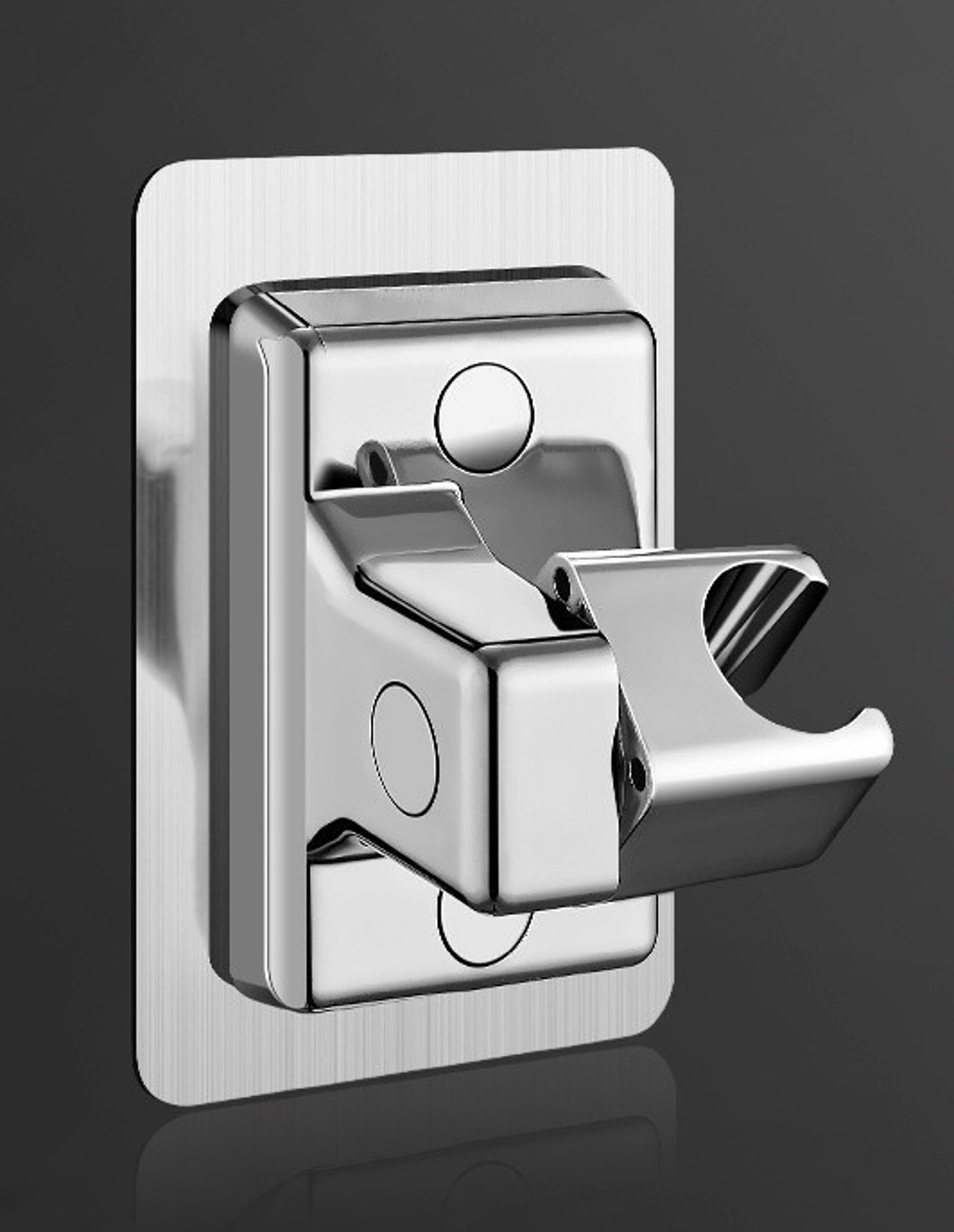 Universal Shower Head Holder Adhesive Wall Mount Bracket For Bathroom 6